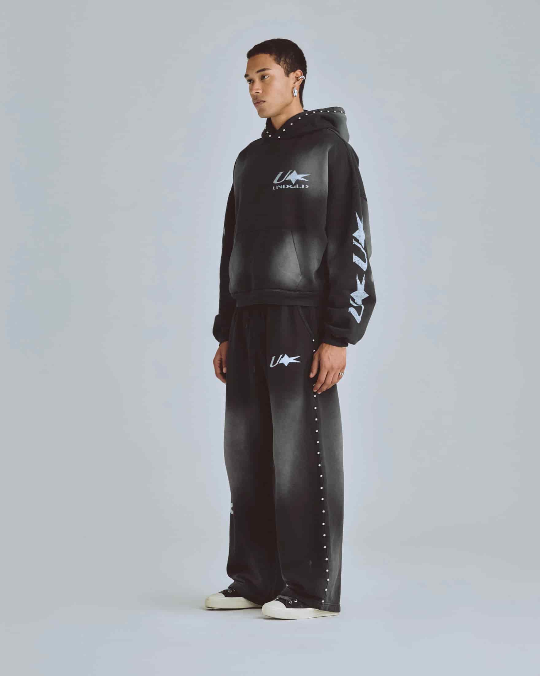 Agnus Dei U Star Boxy Fit Hoodie Smokey Black - miniatura 5
