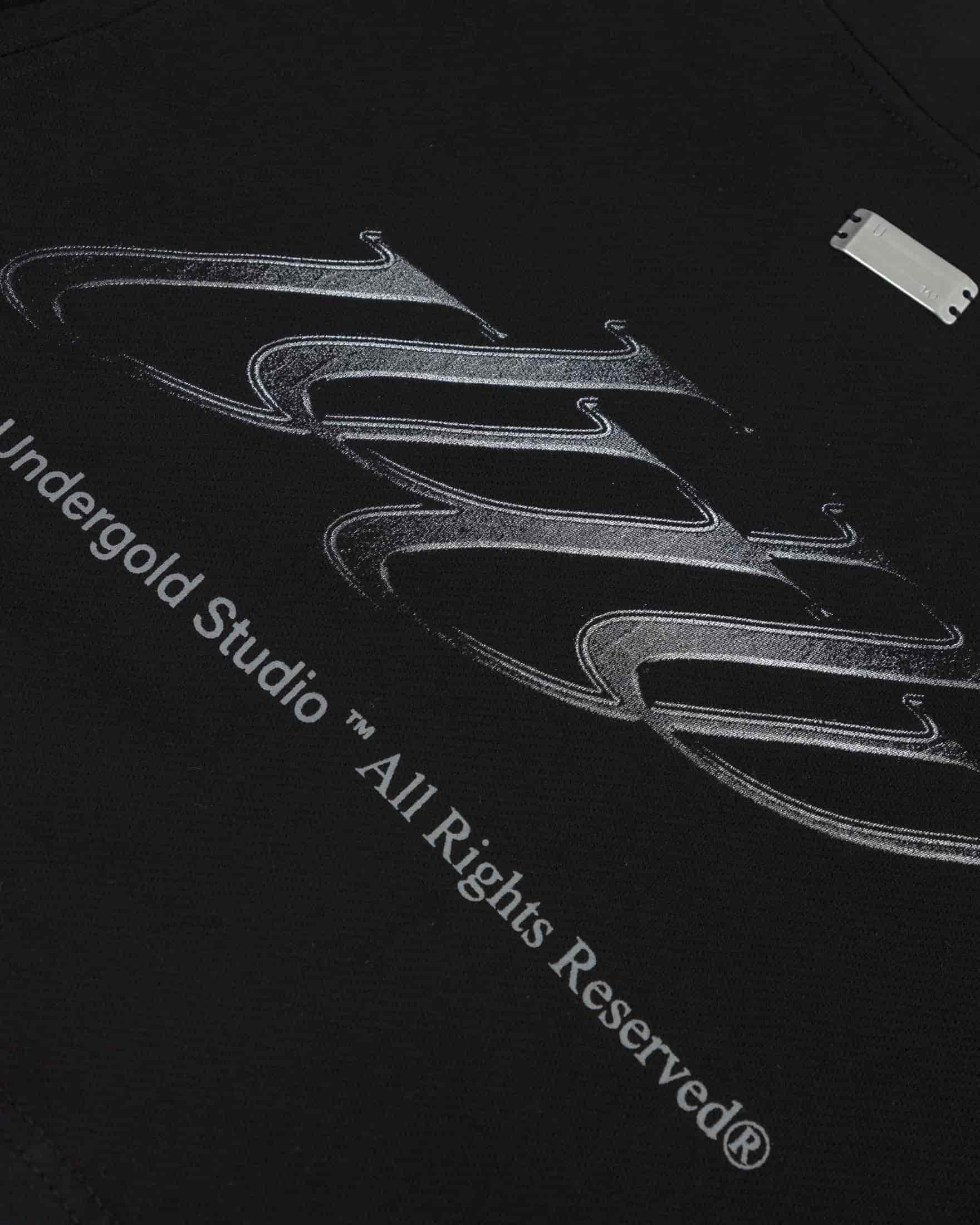 W Spring Unity Zip Up Slim Fit Crewneck Black - miniatura 4