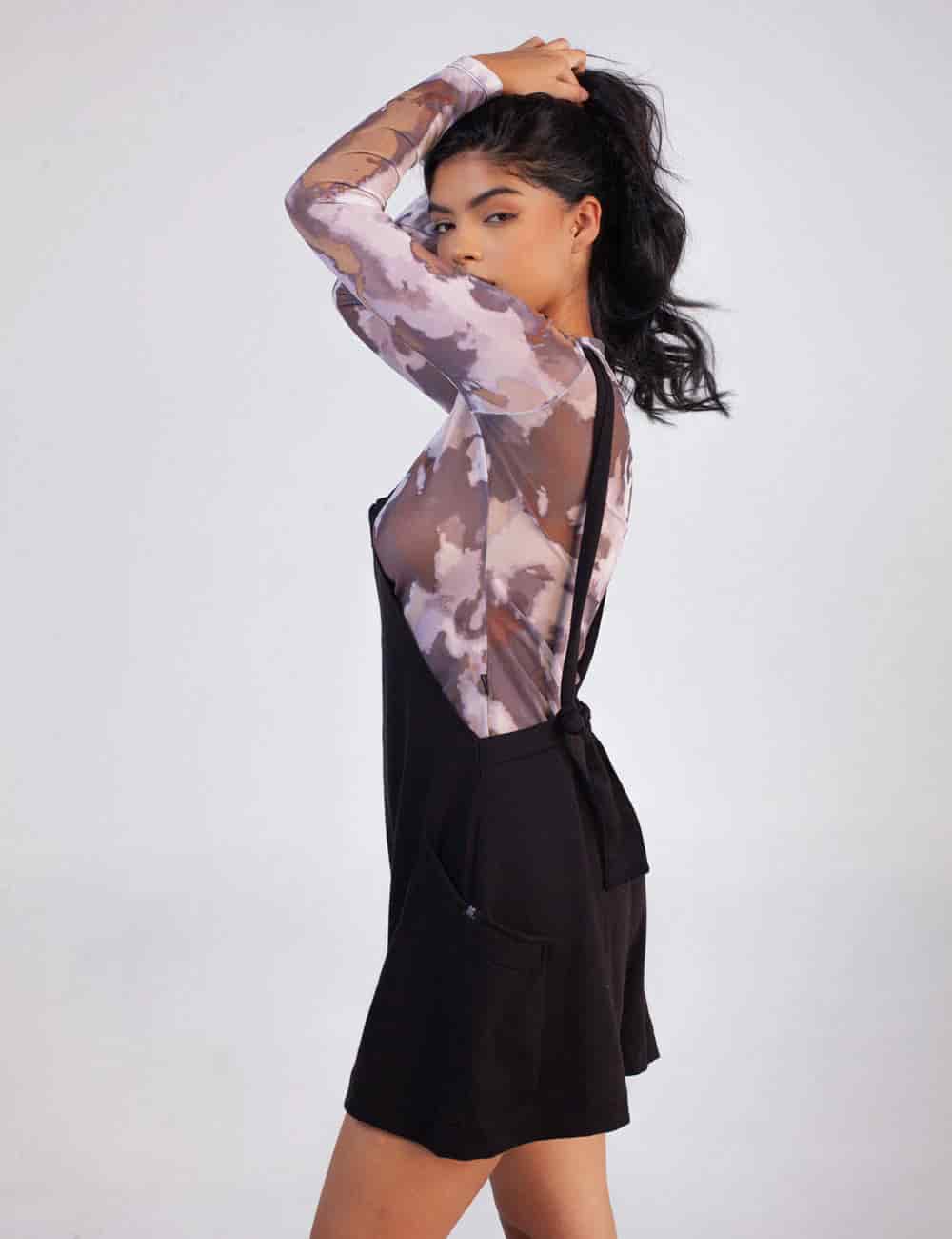 Romper Tirantas Noires negro Mujer - miniatura 6