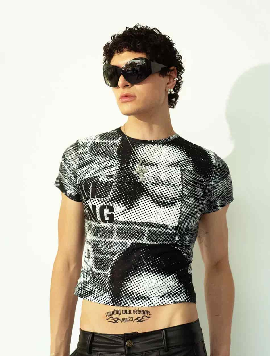 Fitted T-Shirt in Halftone - miniatura 3