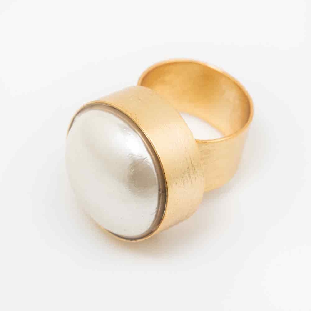 Anillo sello dorado - miniatura 1