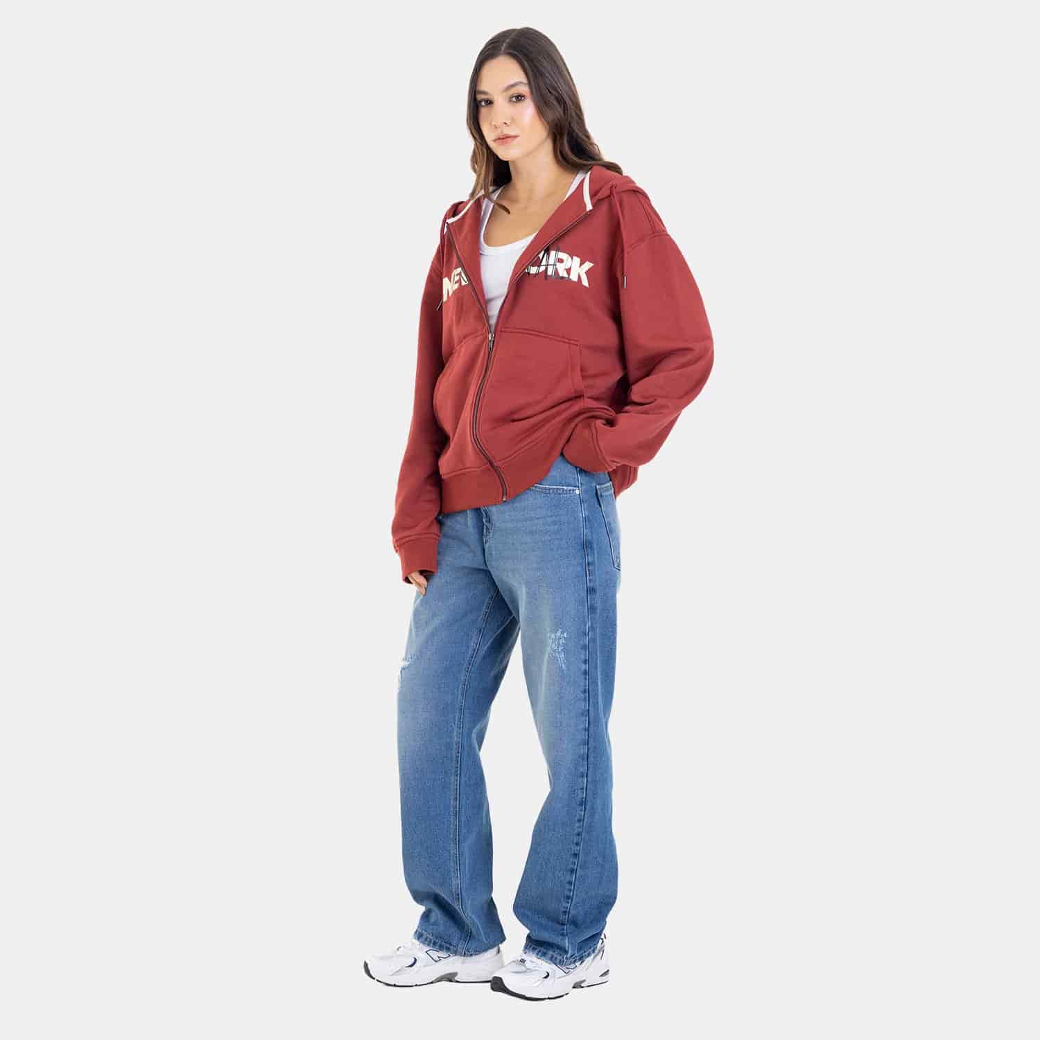 Zip Hoodie Regular Fit Red - miniatura 10