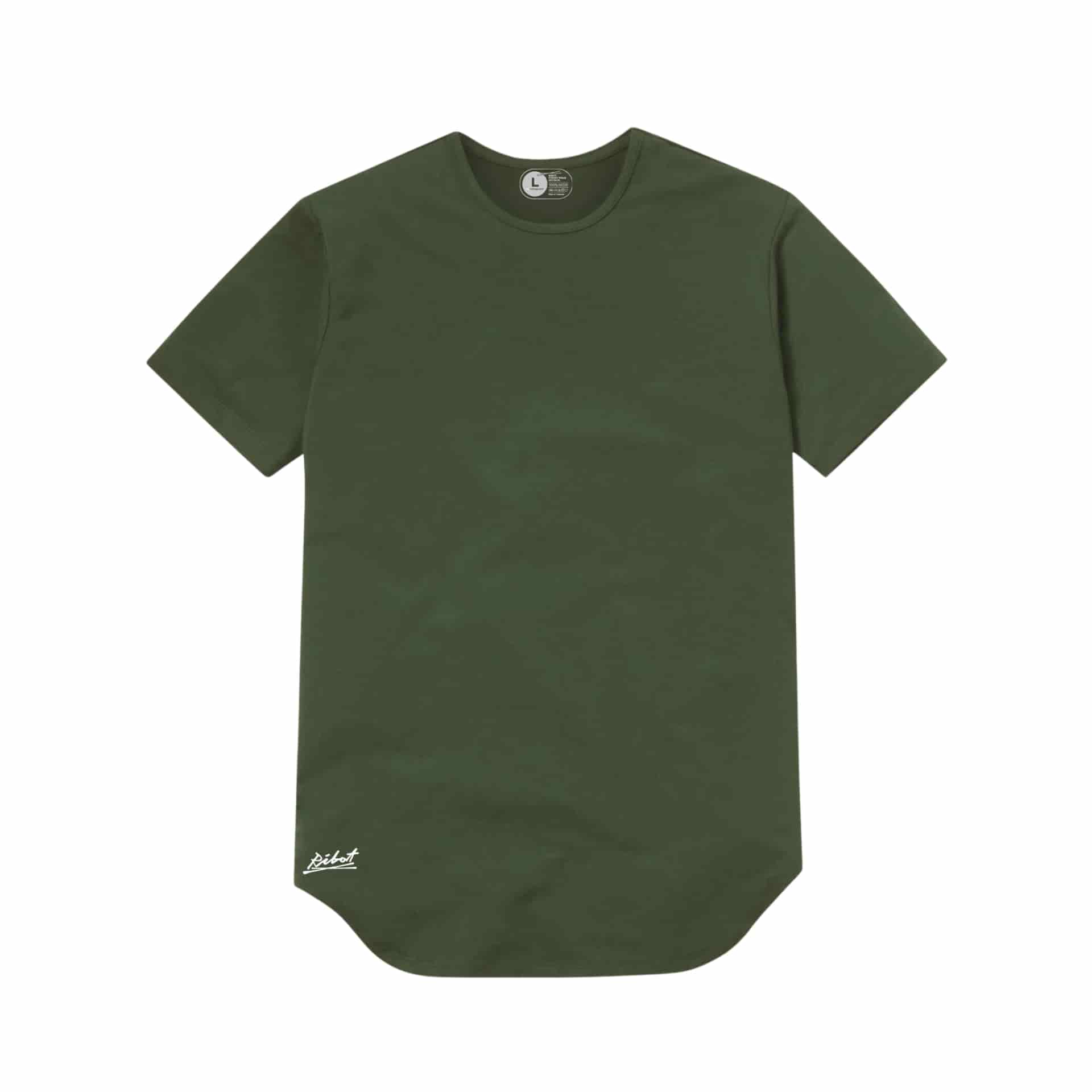 Camiseta Básica Curve Verde Militar - miniatura 2