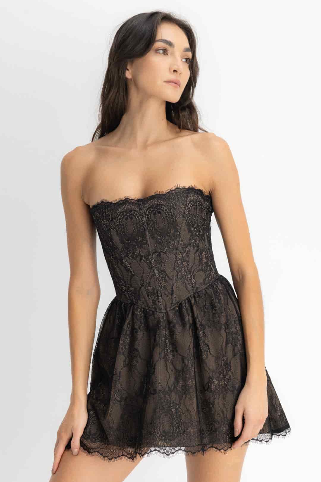 VESTIDO PEDRINA NEGRO PIEL - miniatura 3
