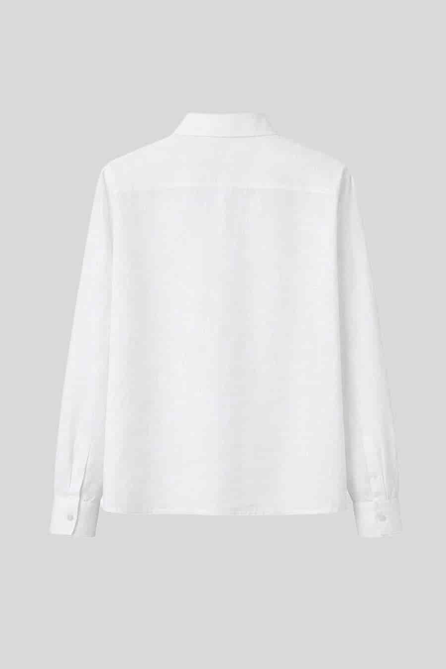 Women's shirt linen assisi white - miniatura 2