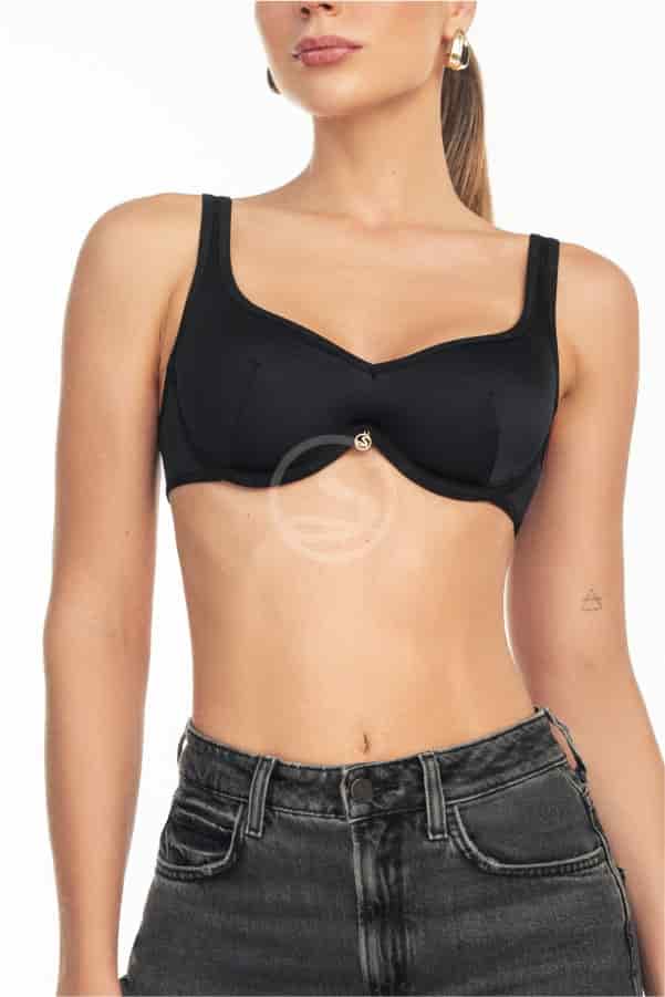 Bralette Fioré Negro Basic Santísimas Ref. S-629 - miniatura 3