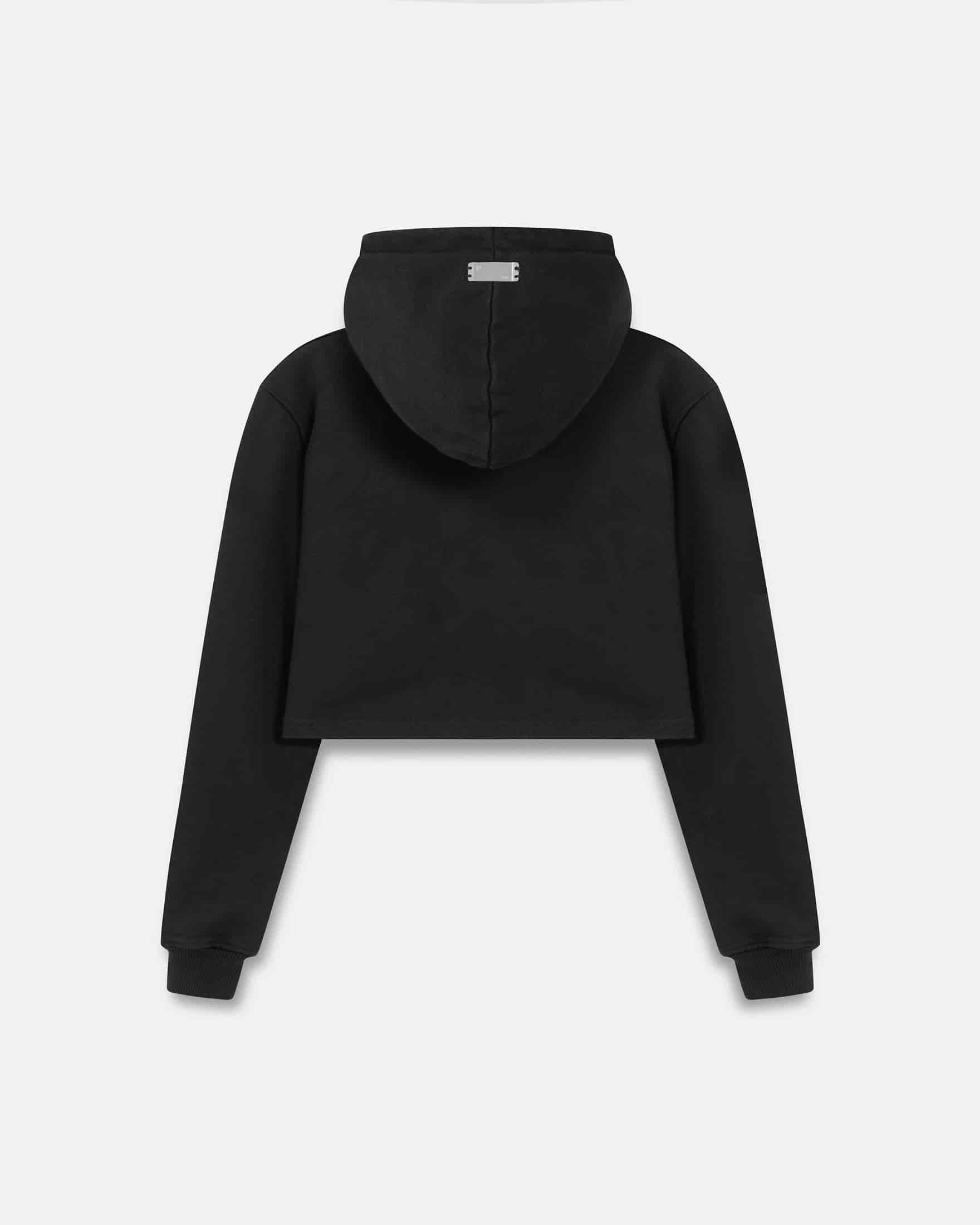 W 94' UNDRGLD Zip Up Slim Fit Hoodie Black - miniatura 3