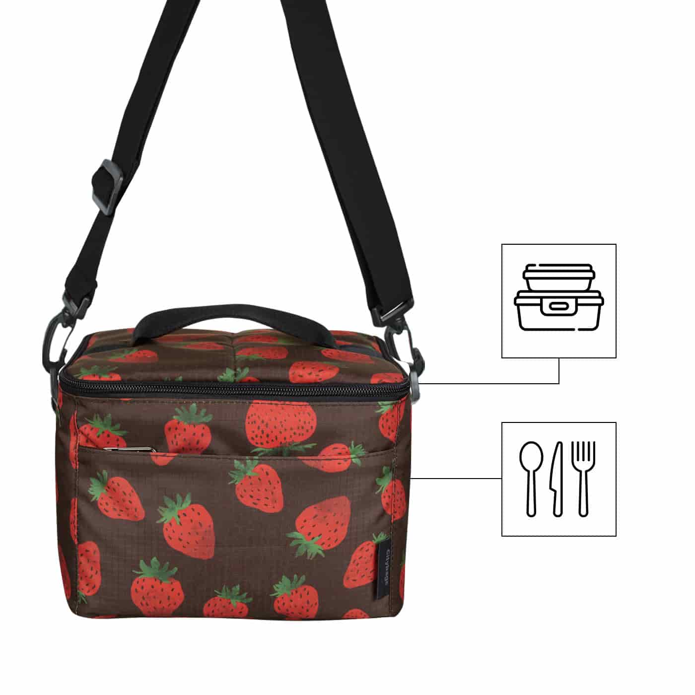 Lonchera Clasica Ultra Citybags Estampado Fresas - miniatura 3