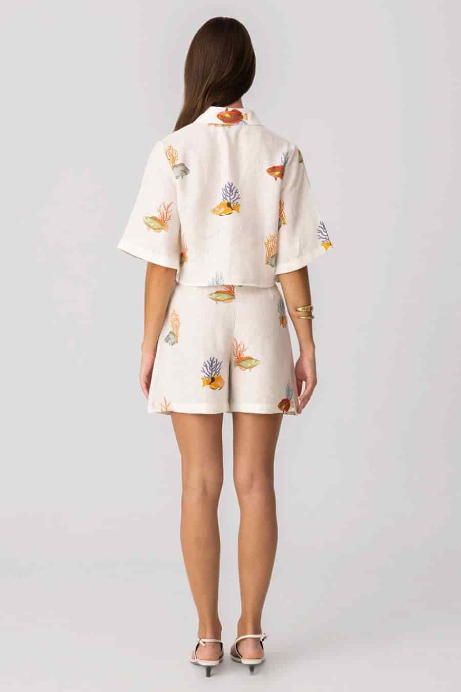 Women's linen short nemo - miniatura 3