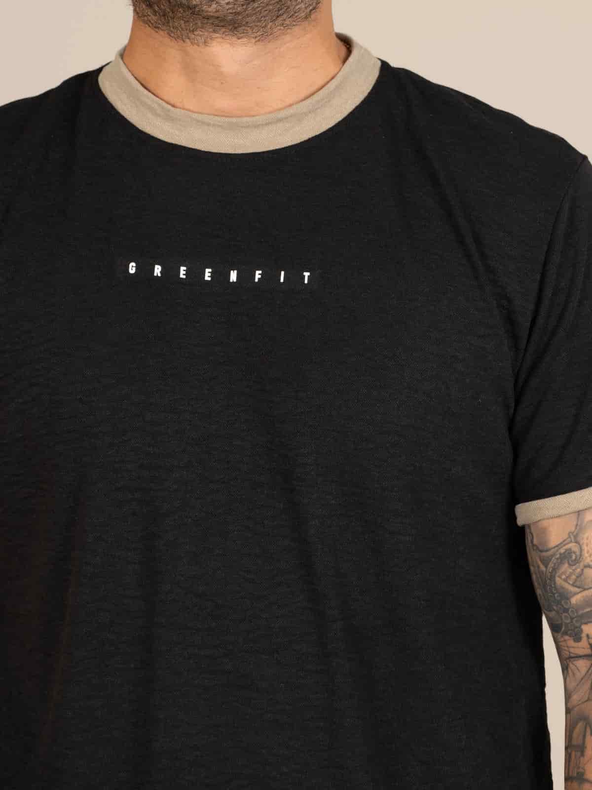 Camiseta hombre slim iza negra - miniatura 4