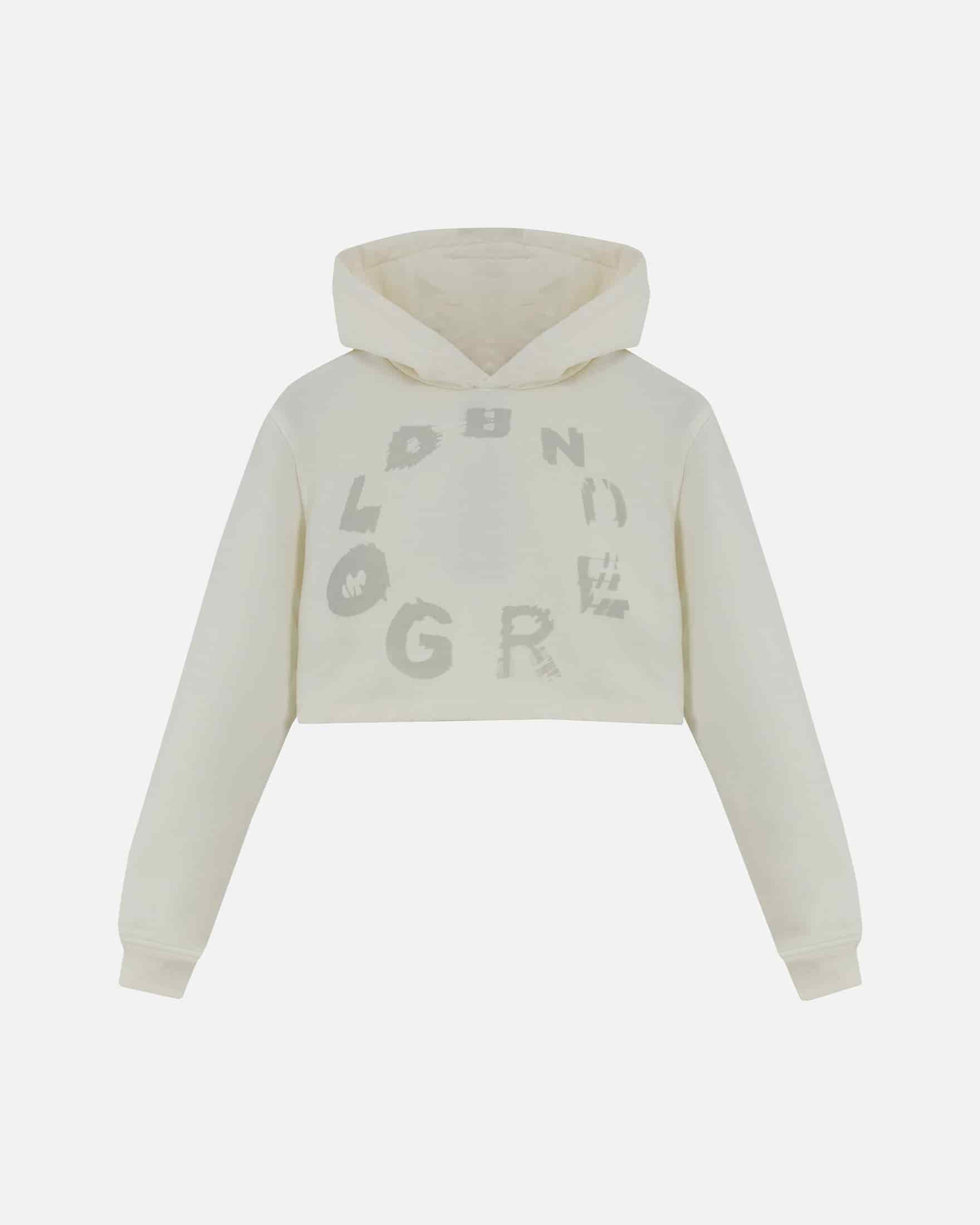 W Echoes Tremor Slim Fit Hoodie White - miniatura 1