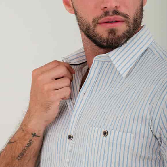 CAMISA MC 100% ALGODON HOMBRE - miniatura 3