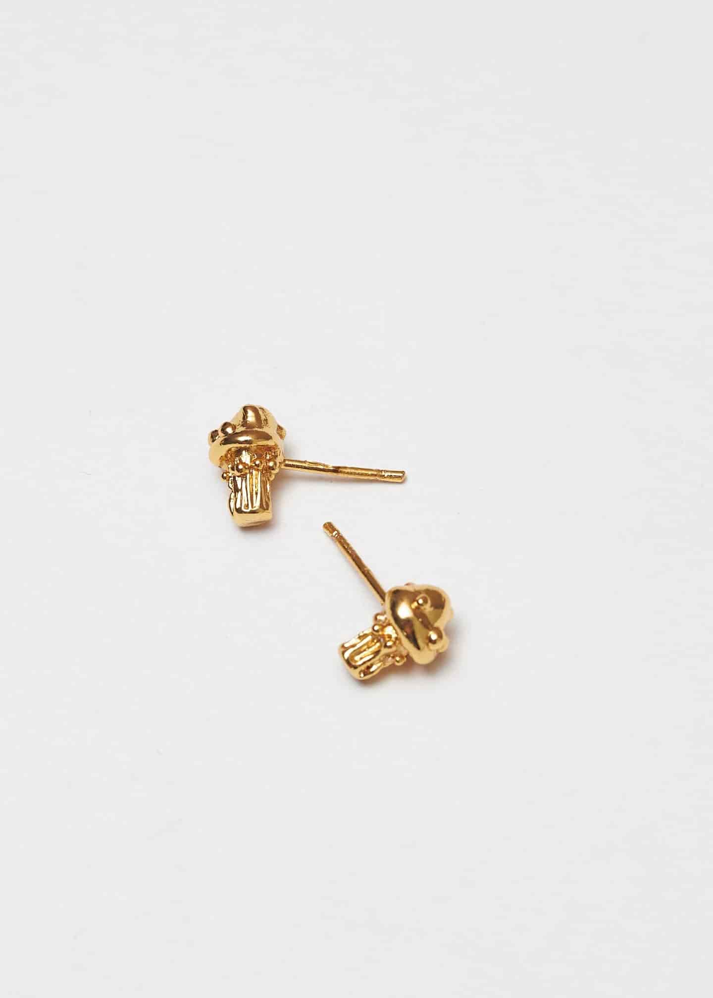 Aretes Seticas dorado - miniatura 1