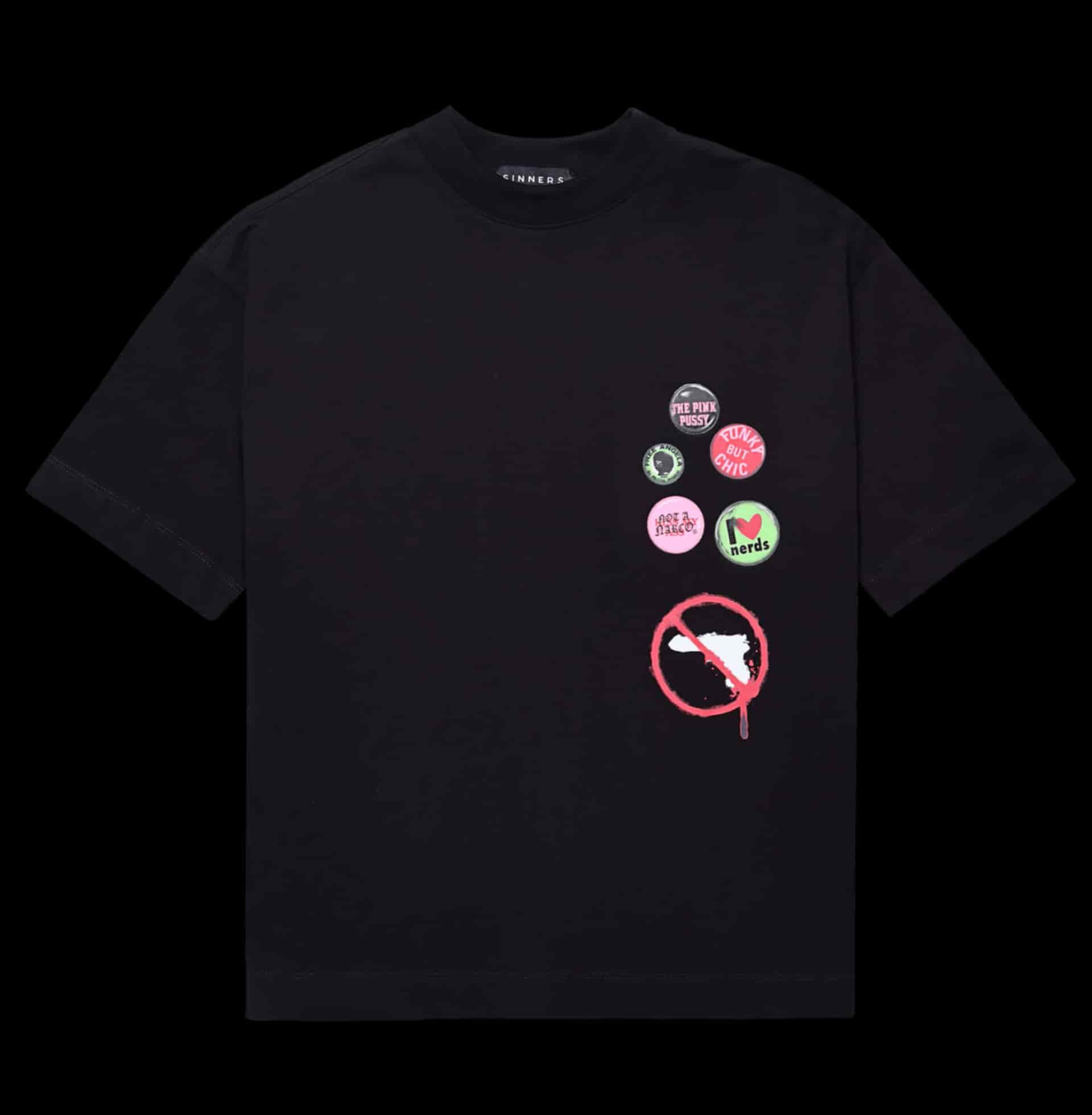 STAMPS BLACK T-SHIRT - miniatura 1