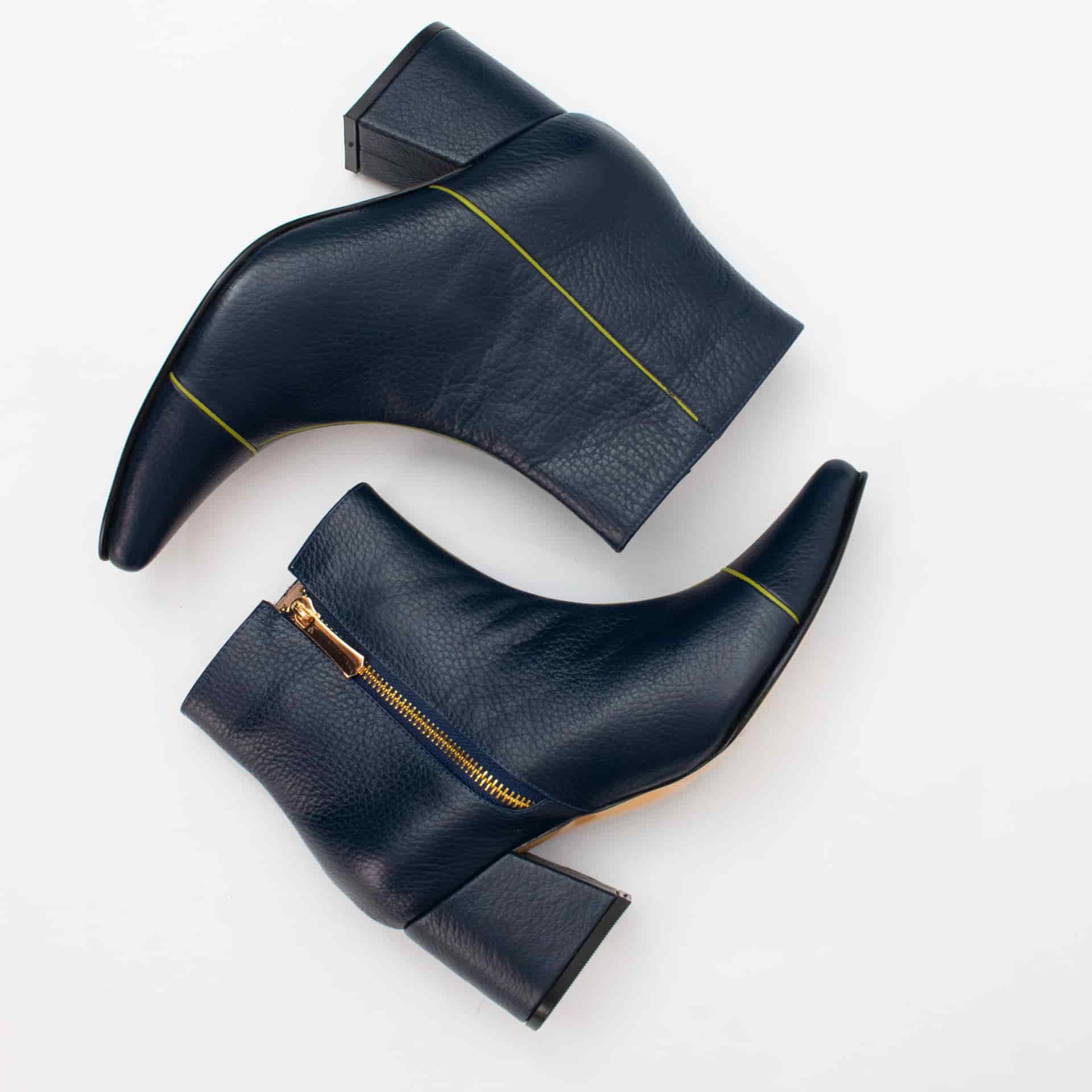 ANKLE boots - Navy blue x pistachio - miniatura 1