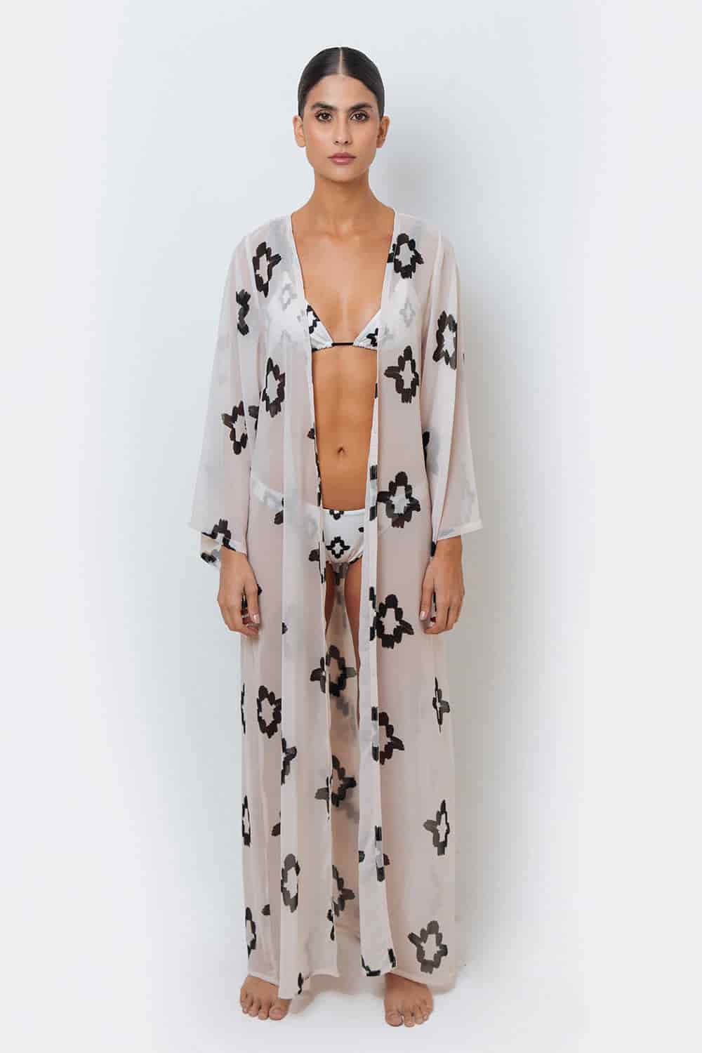 Kimono Farah Ivory Cruz Colombia - miniatura 1