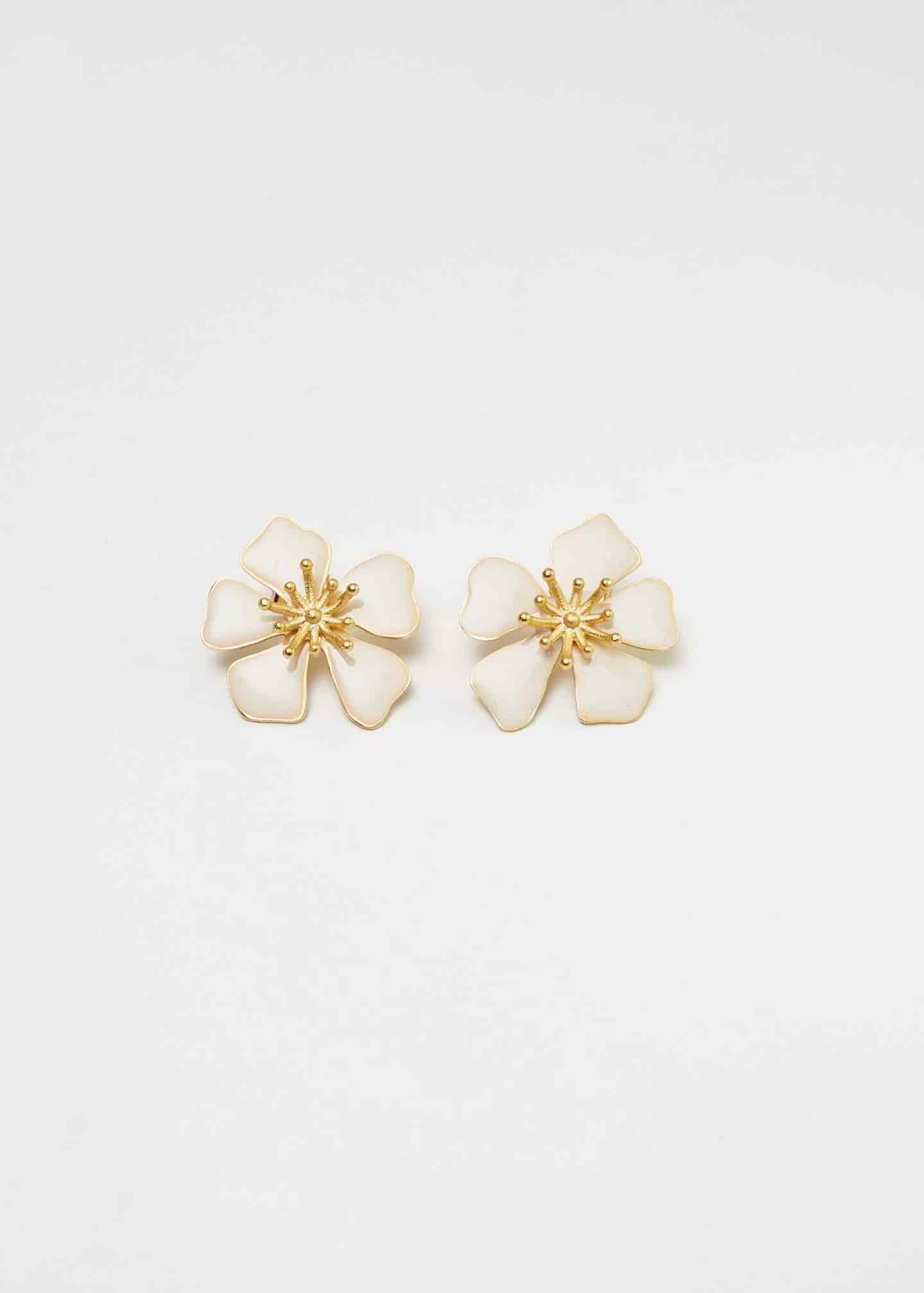 Aretes aurora Maxi Blanco - miniatura 3