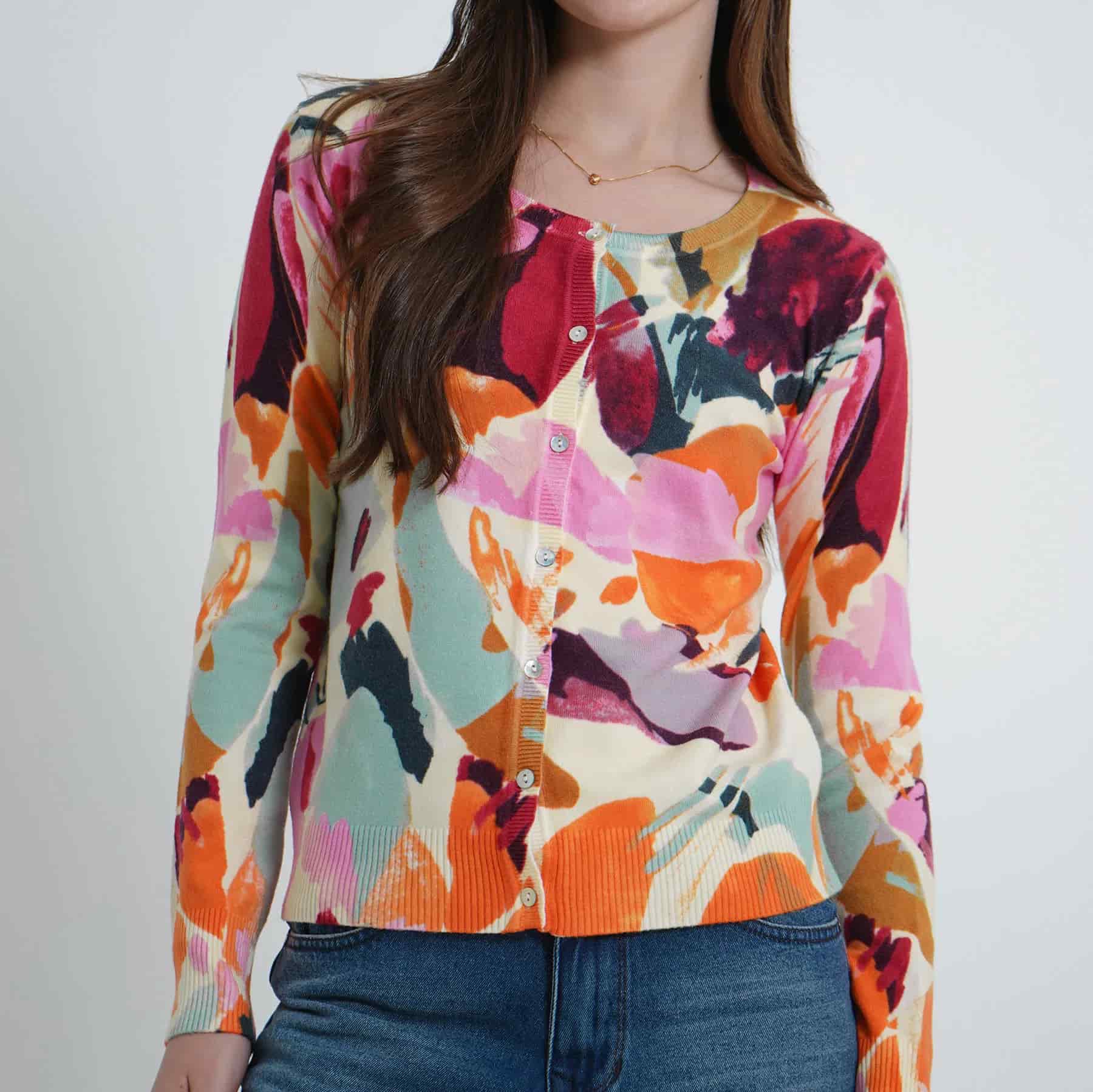 Sweater Cuello V Manga Larga - miniatura 2