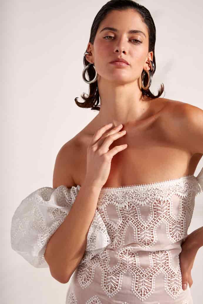 AURELIA MAXI DRESS WHITE - miniatura 5