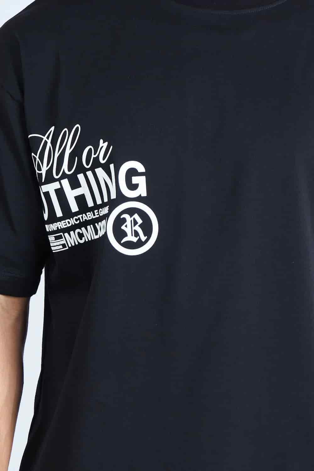 CAMISETA OVERSIZE NEGRA [DROP 0:0] - miniatura 4