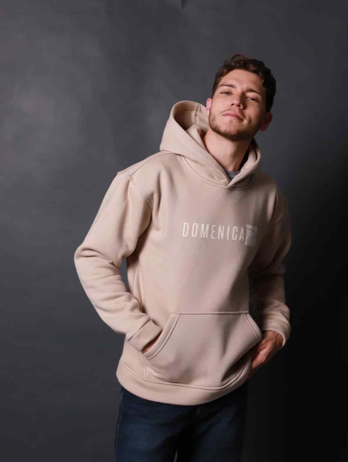 HOODIE OSO BEIGE OVERSIZED - UNISEX - miniatura 2