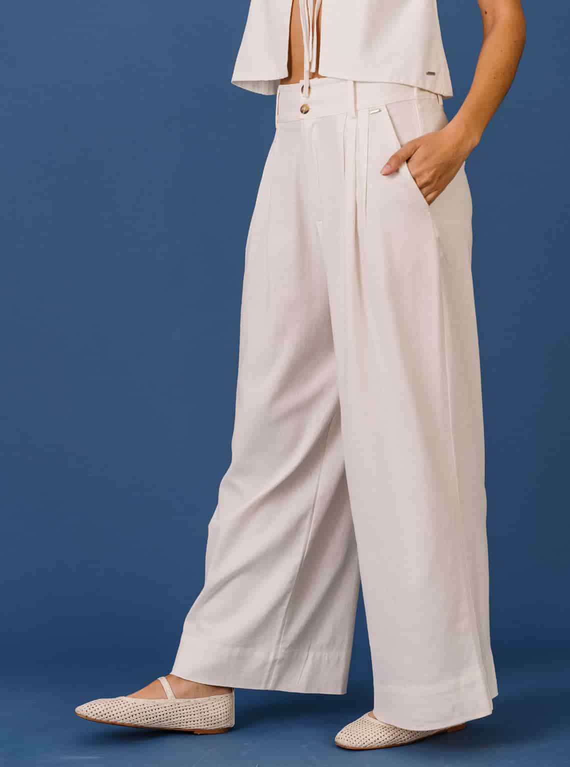 PANTALÓN CANVAS IVORY - miniatura 3