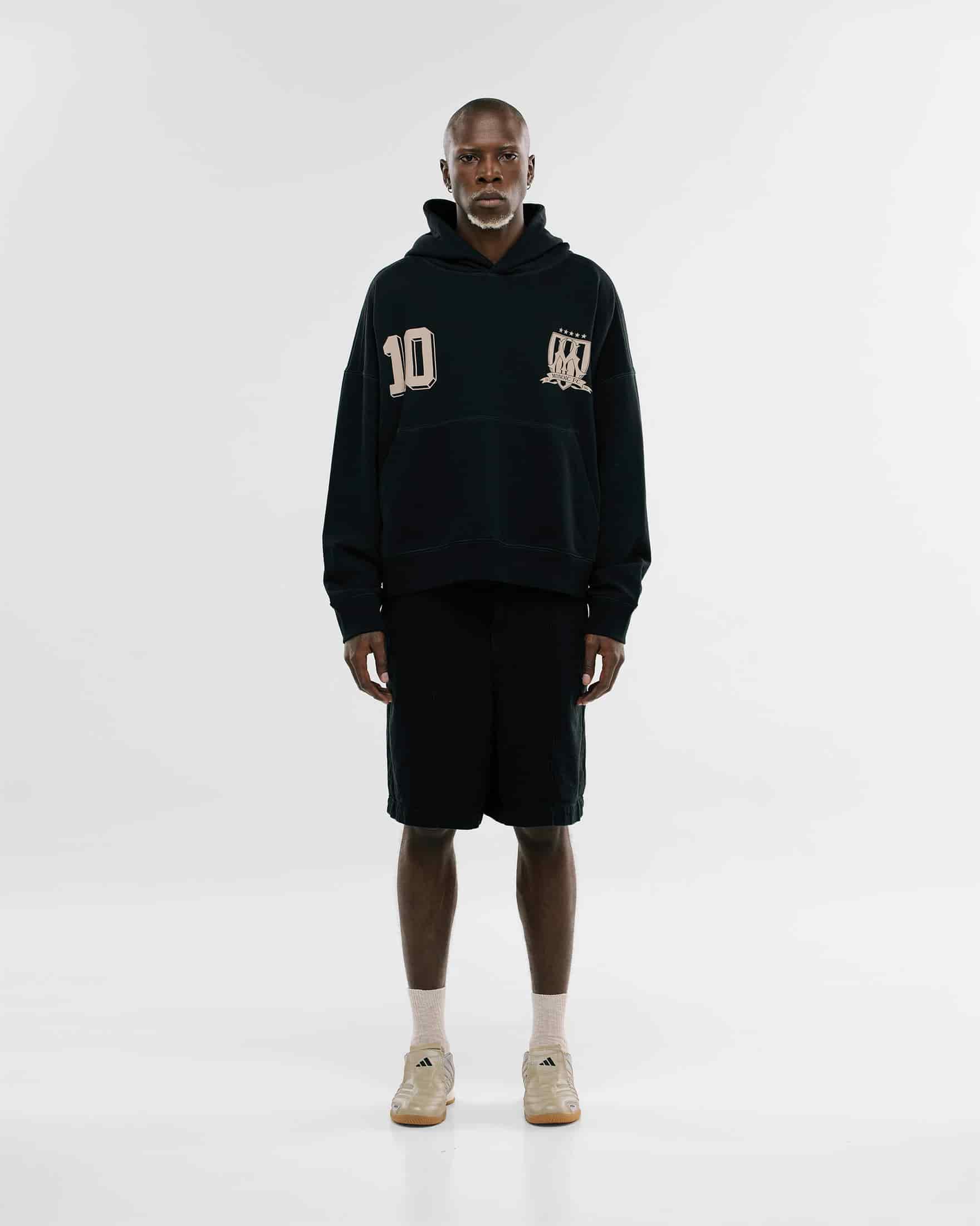 Hoodie Oversized MONOIC F.C - Negro Oscuro - miniatura 7