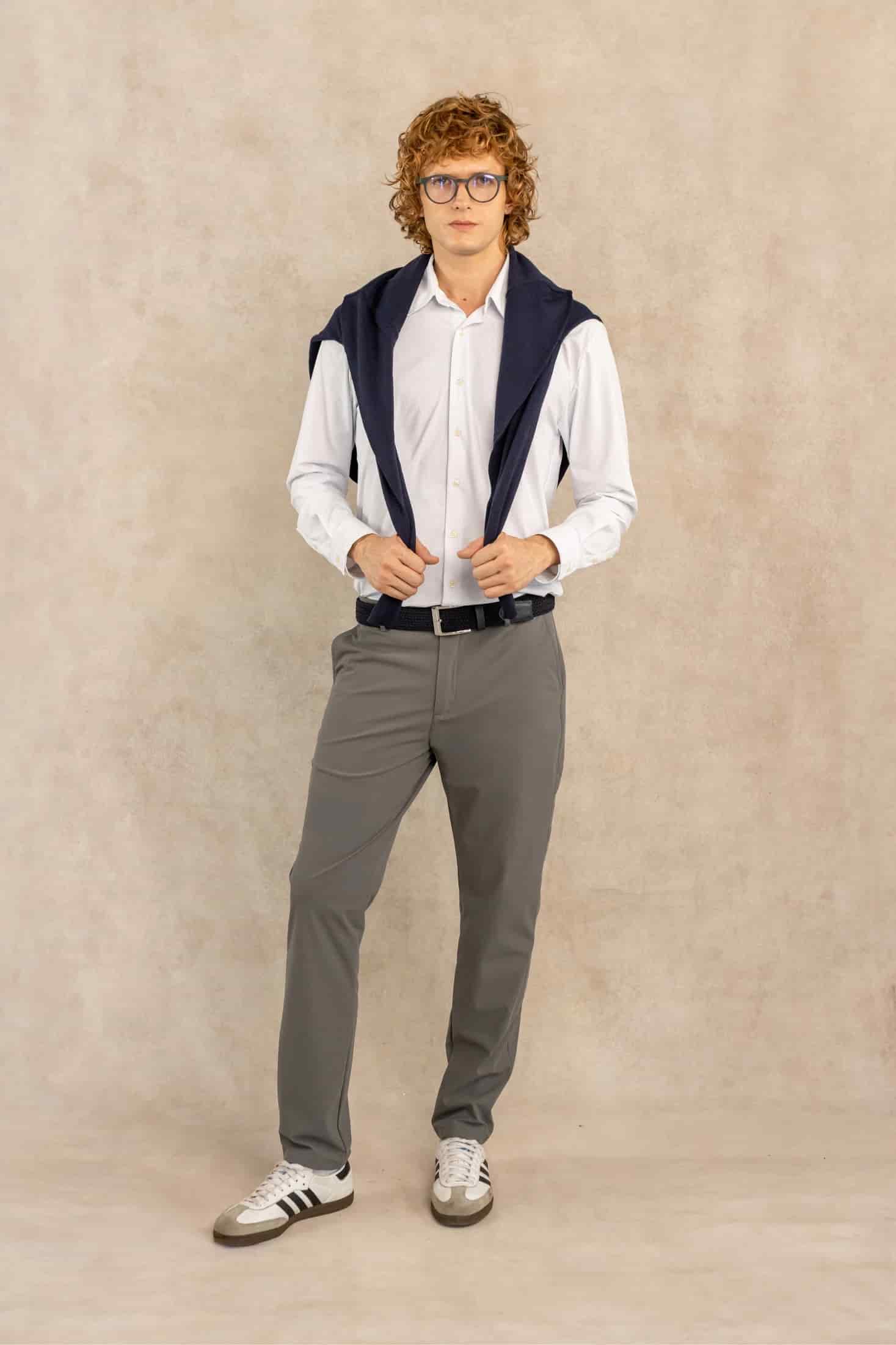 Pantalon Performance Antimanchas Gris Claro - miniatura 4