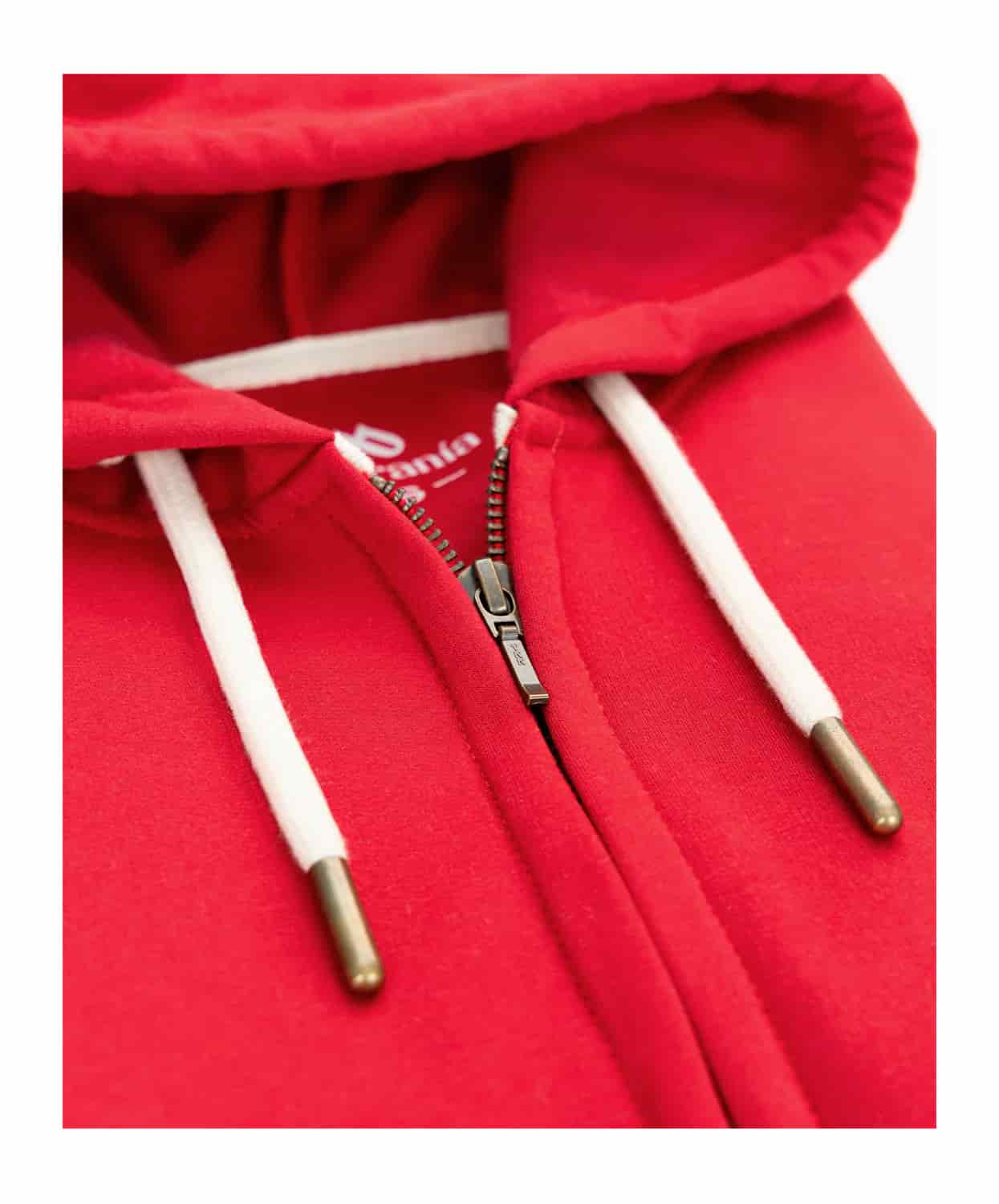Buzo abierto con Capota Mujer Rojo - miniatura 14
