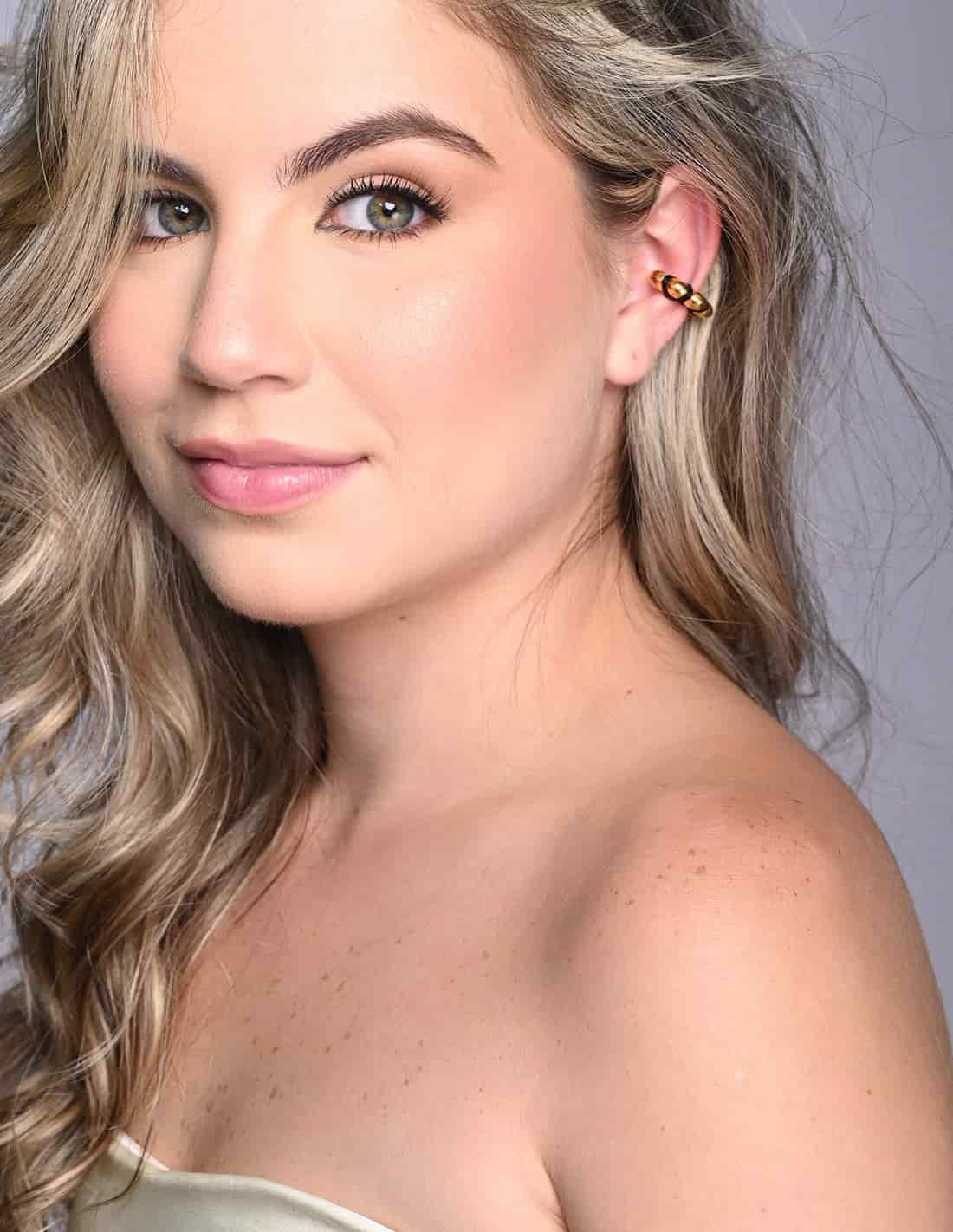 Ear Cuff Cloud Naranja - miniatura 3