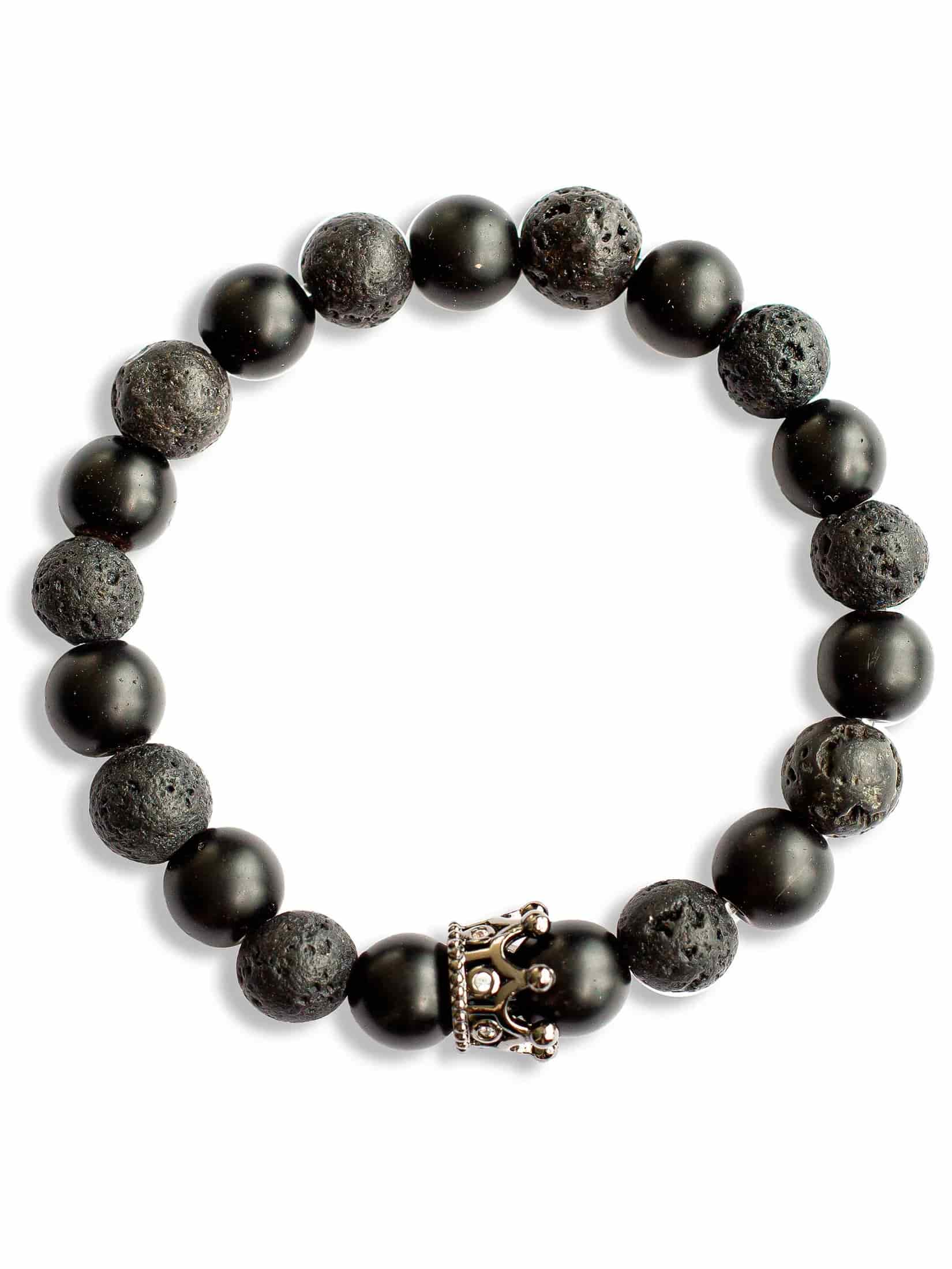 Brazalete Pareja Onyx 8mm - miniatura 1