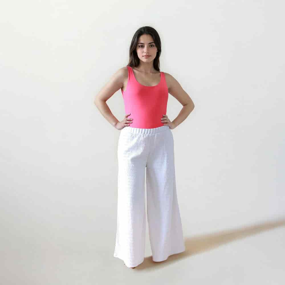 Pantalón Pareo con Textura Avena - miniatura 1