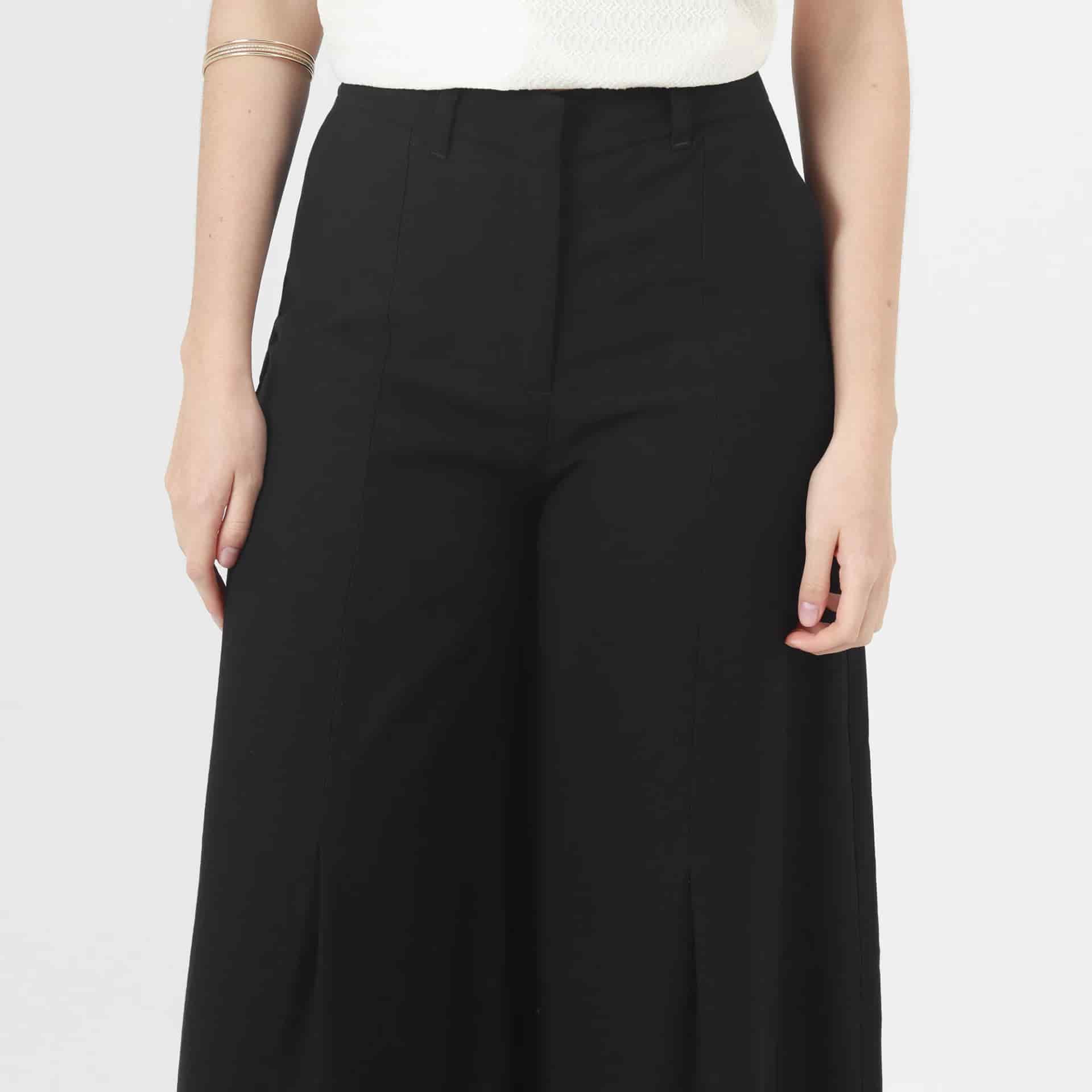 Pantalon Tiro Alto Bota Palazzo - miniatura 3