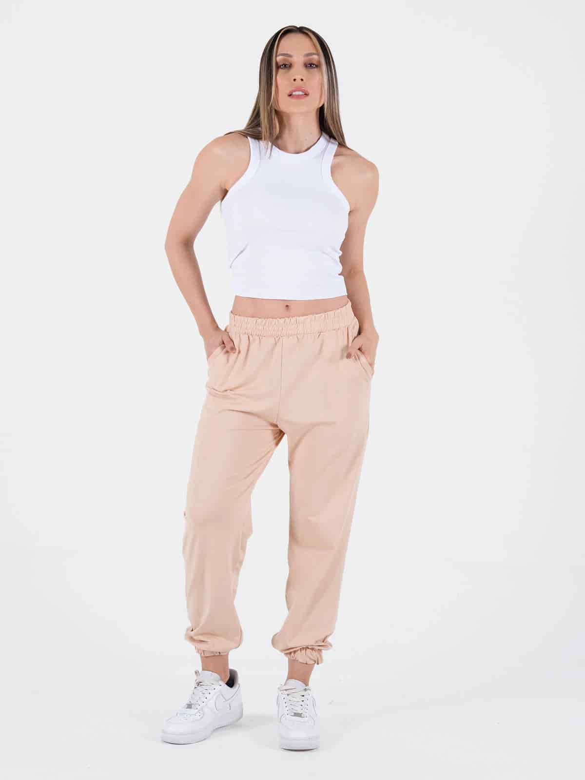 Jogger dama beige - miniatura 4