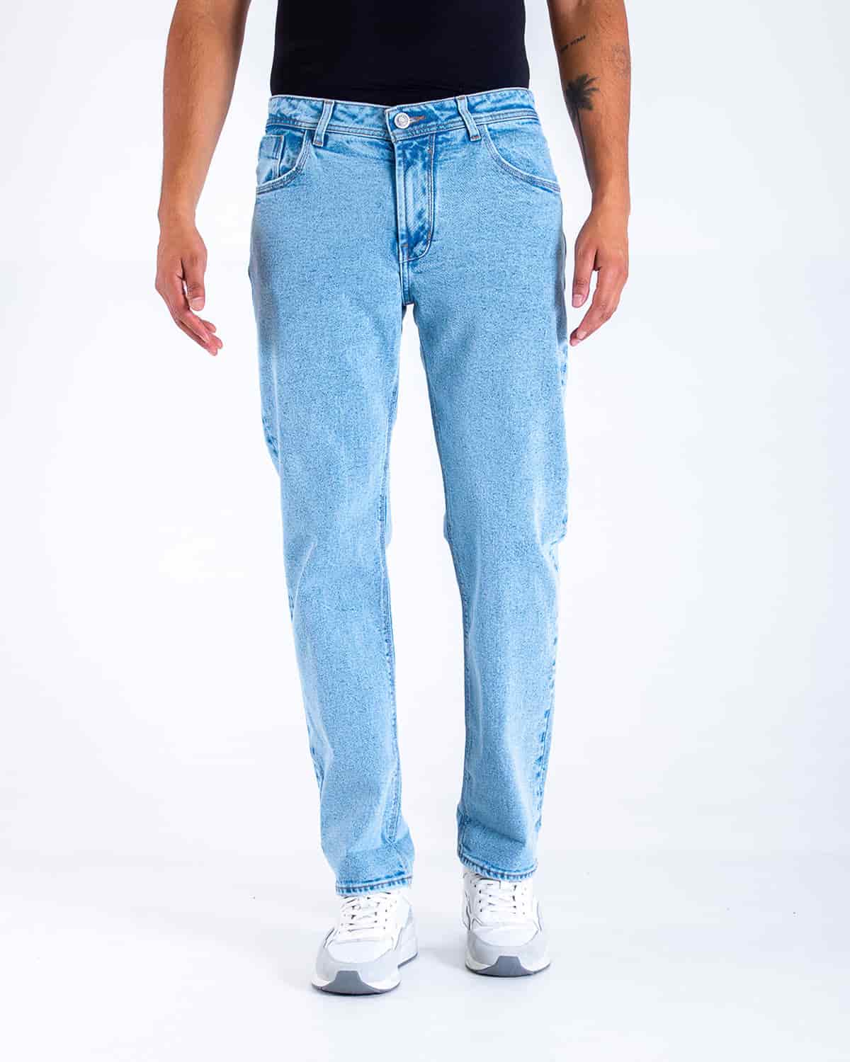 Jean straigth tono claro para hombre - miniatura 1
