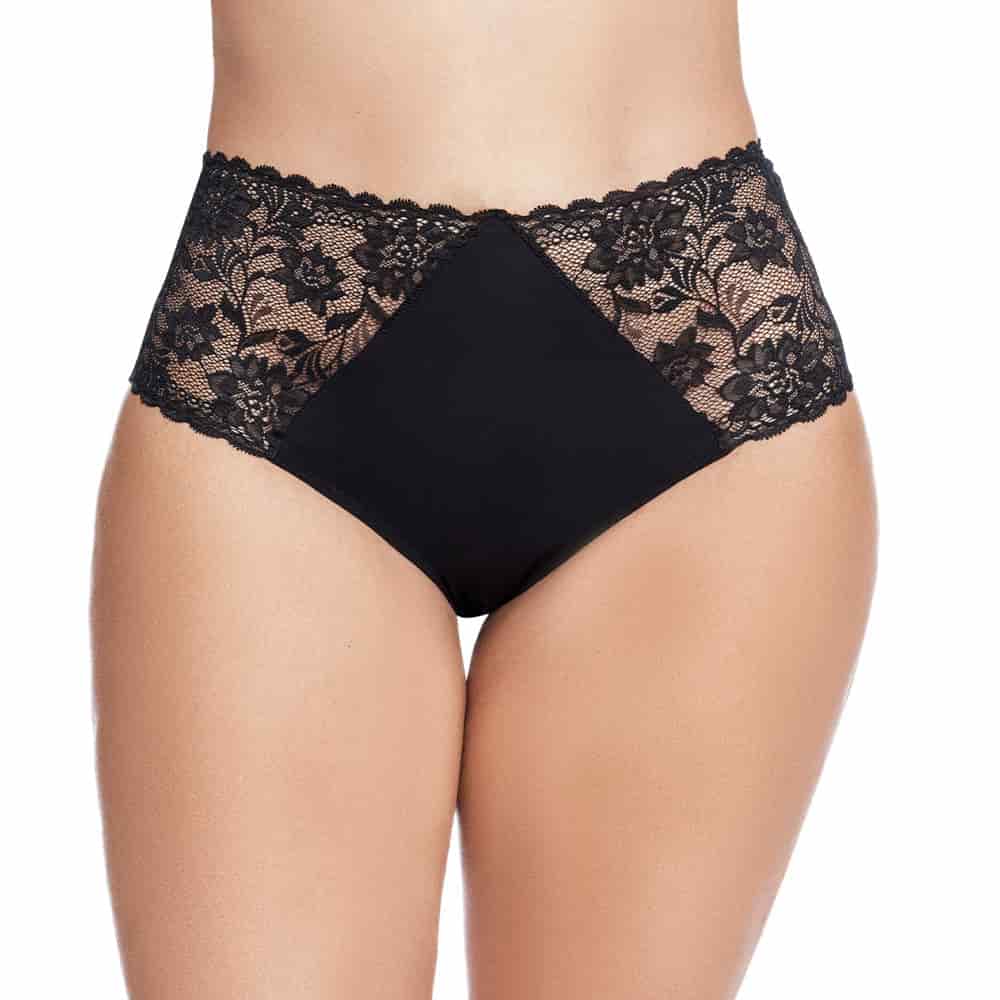 PANTY ALTO CON ENCAJE EN LATERALES - miniatura 3