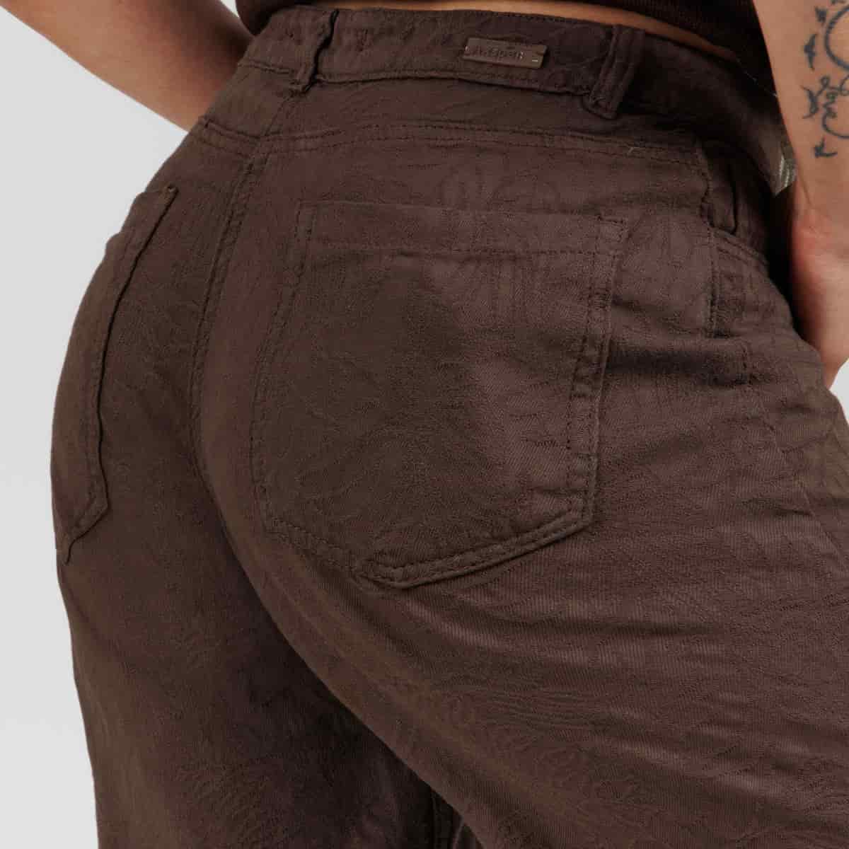 Jean Wide Leg Cafe Ax-3103 Rigido - miniatura 6