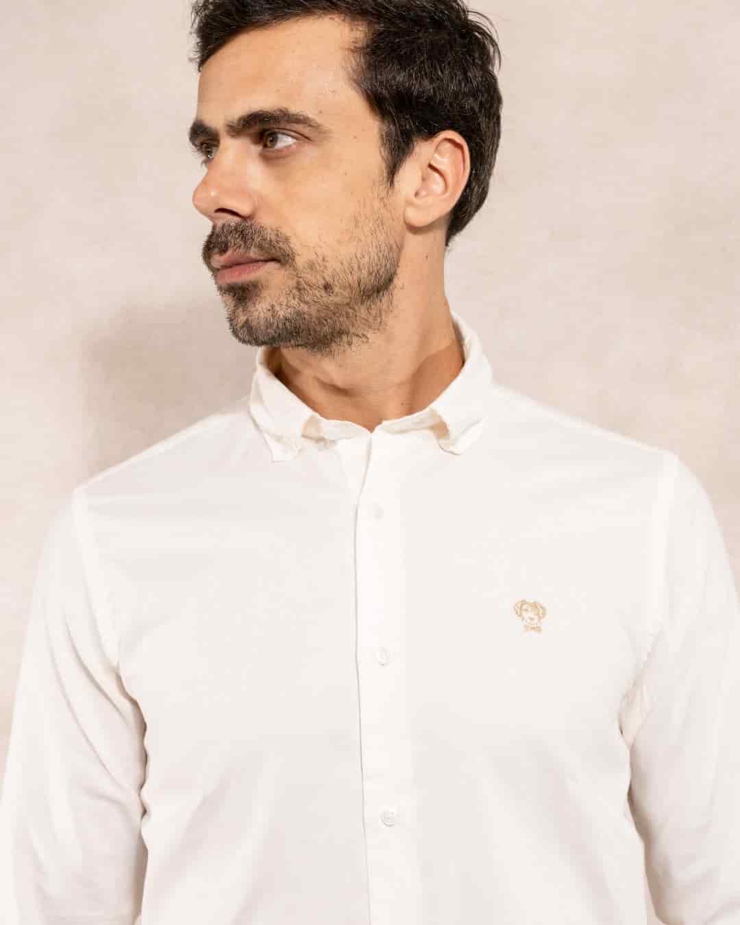 Camisa Antimanchas Oxford Ivory - Talla Regular - miniatura 2