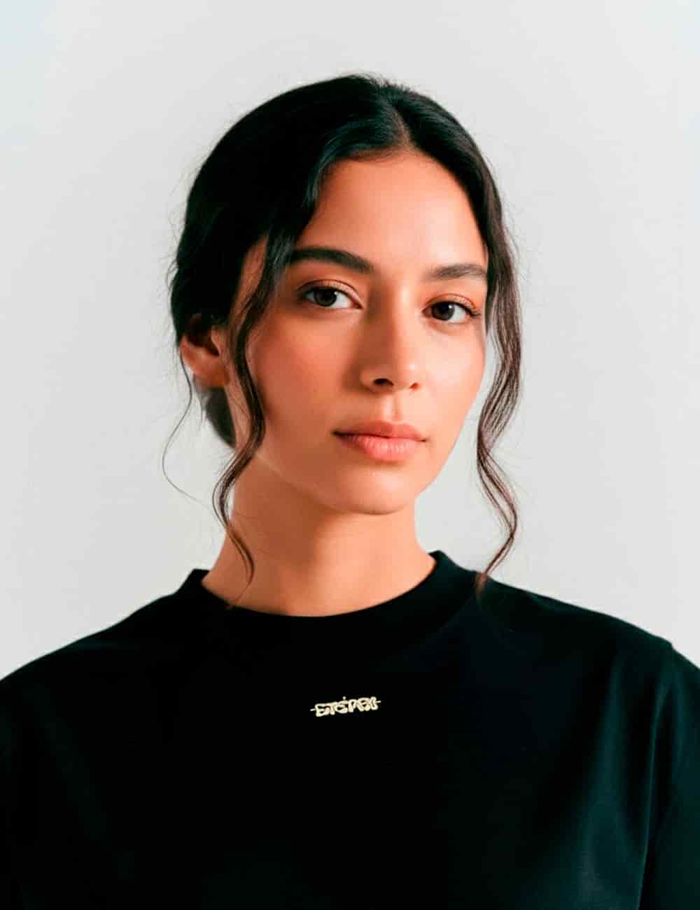 Camiseta Manga casco Puro Negro Mujer - miniatura 2