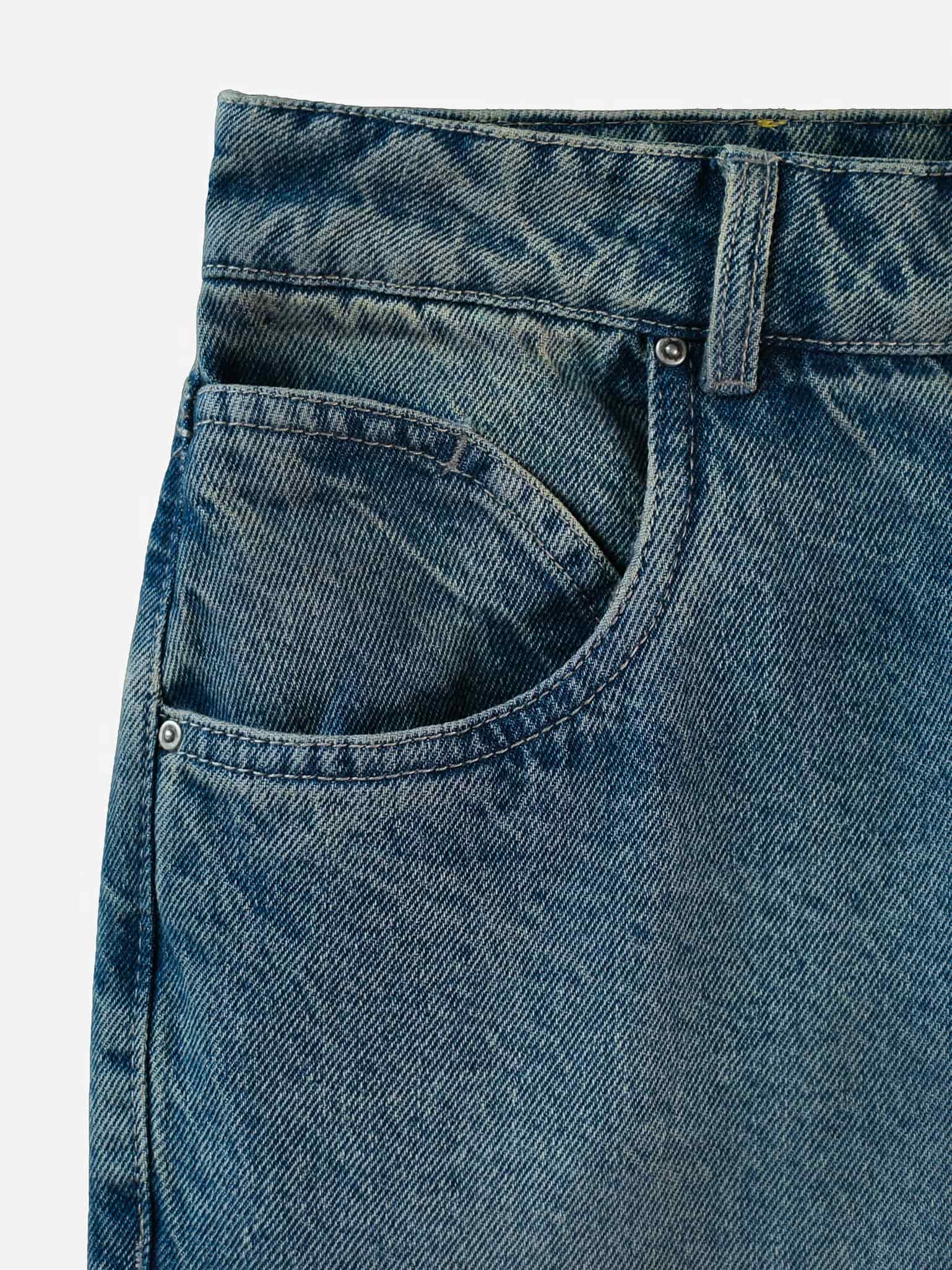 LOW STRAIGHT JEAN - MEDIUM DIRTY BLUE - miniatura 10