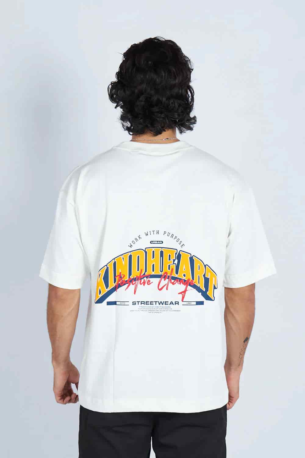 Camiseta oversize KINDHEART MARFIL| DROP 03 | - miniatura 4