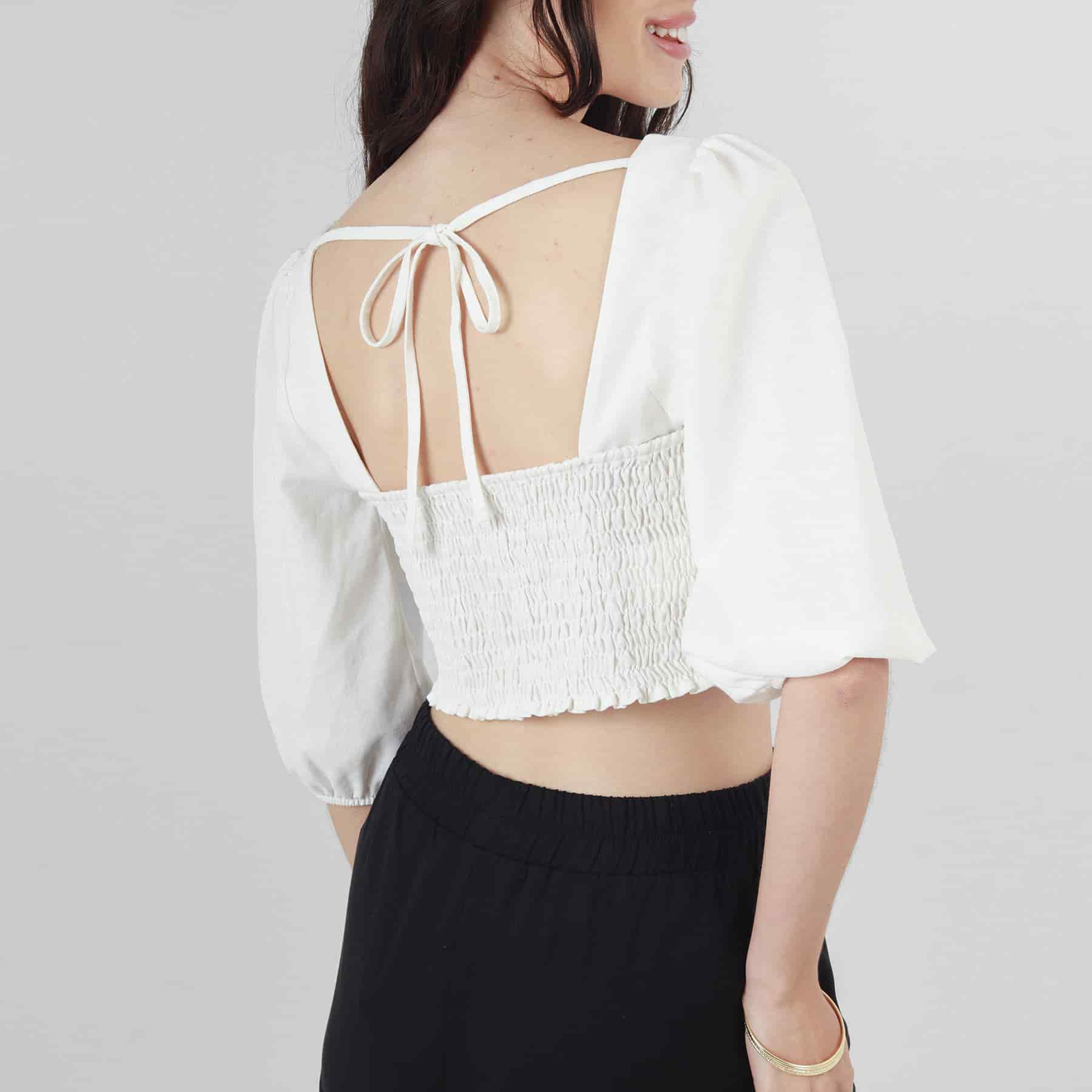 Blusa Cuello Redondo Manga 3Cuartos - miniatura 2