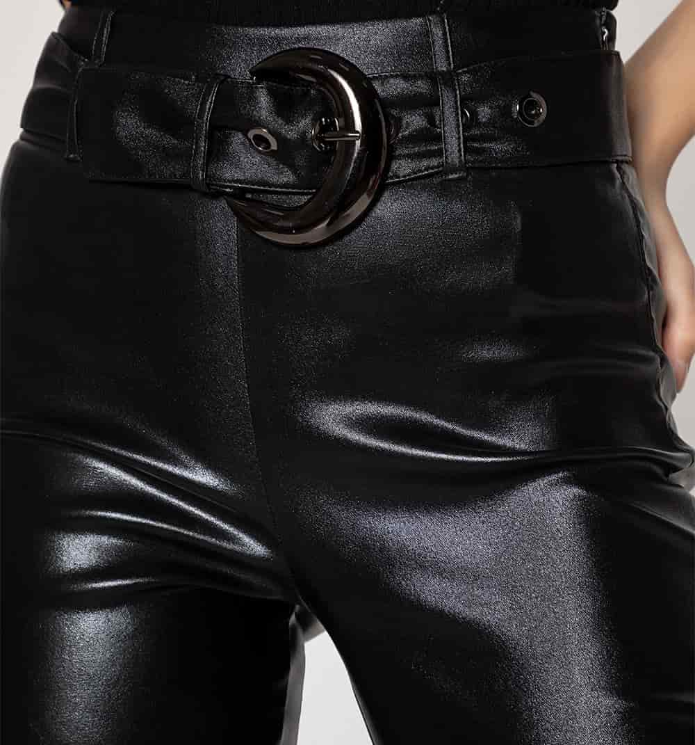 Pantalon skinny con correa y hebilla - miniatura 3