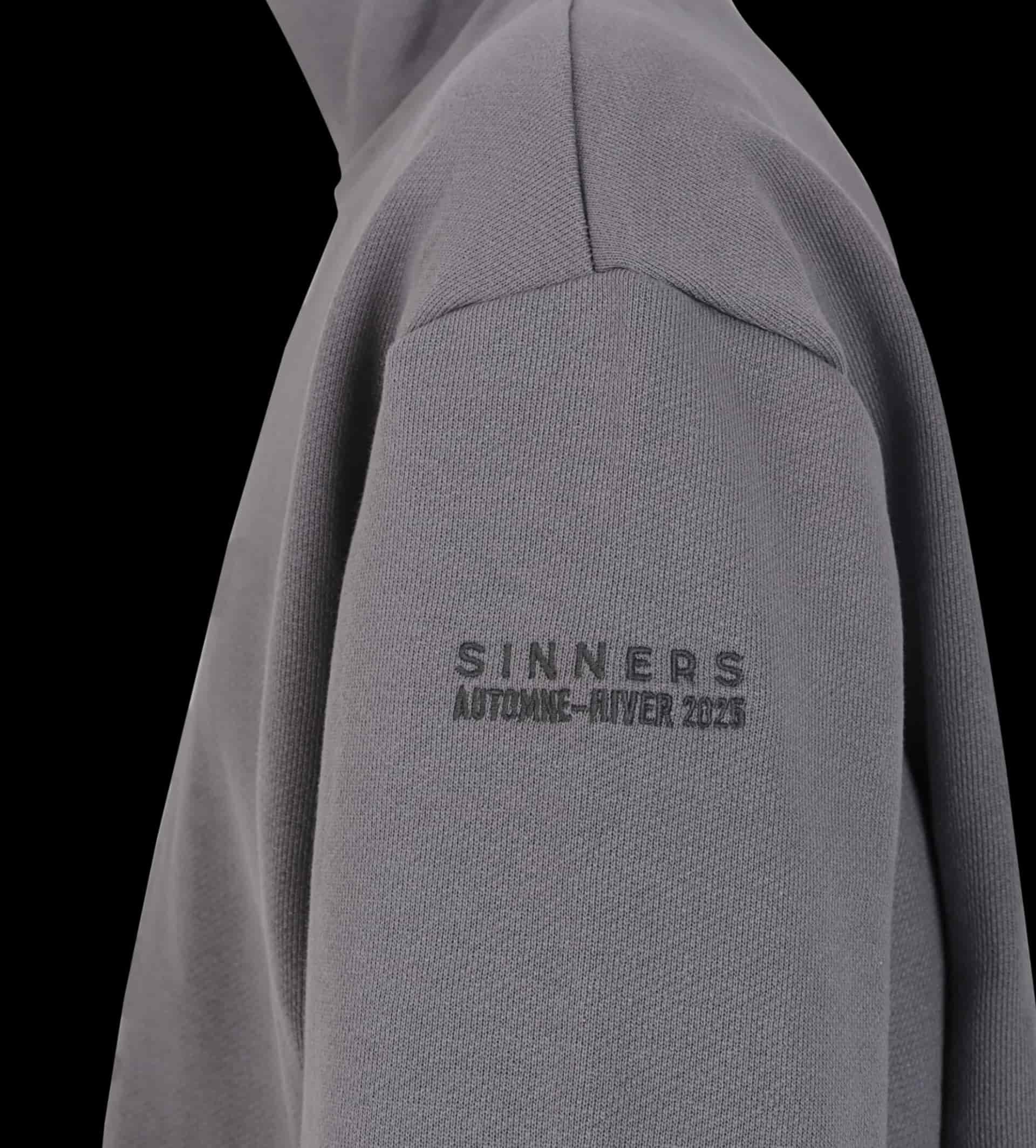 MONOGRAM ZIPPER GRAY SWEATER - miniatura 4
