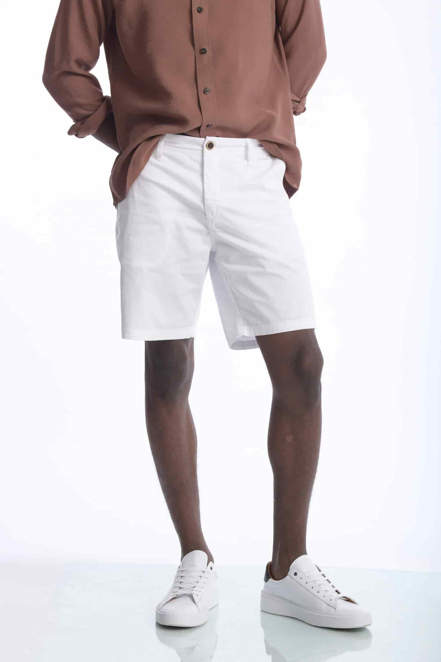 Bermuda Chino Dril Blanco - miniatura 5