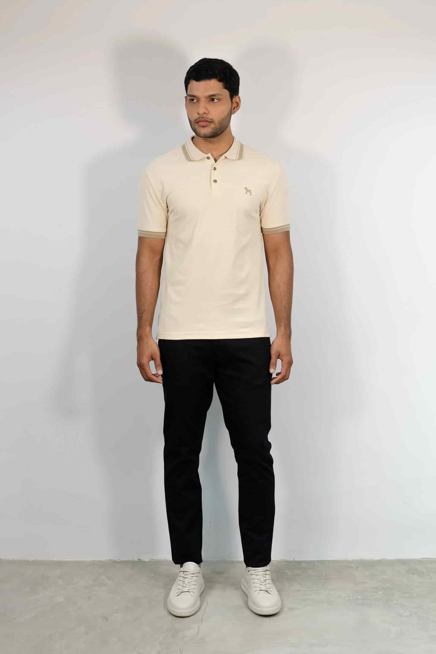 Polo Básica Crema - miniatura 1