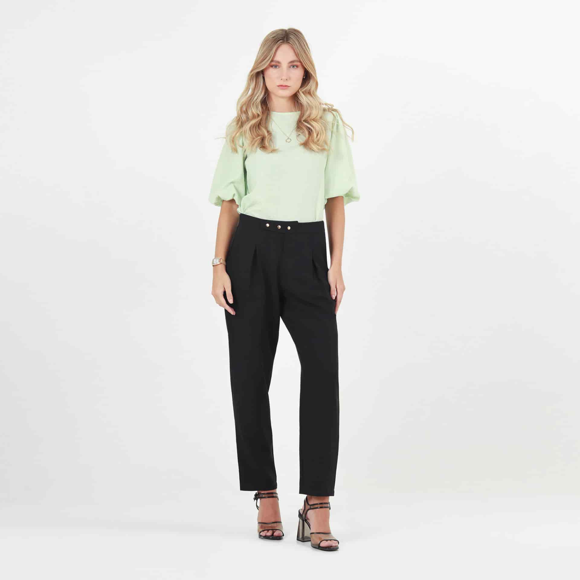 Pantalon Tiro Alto Bota Recta - miniatura 1