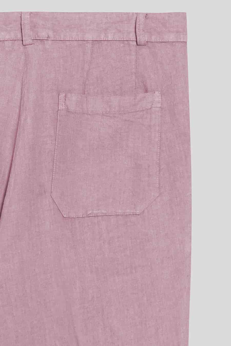 Men's linen pants lilac donato - miniatura 3