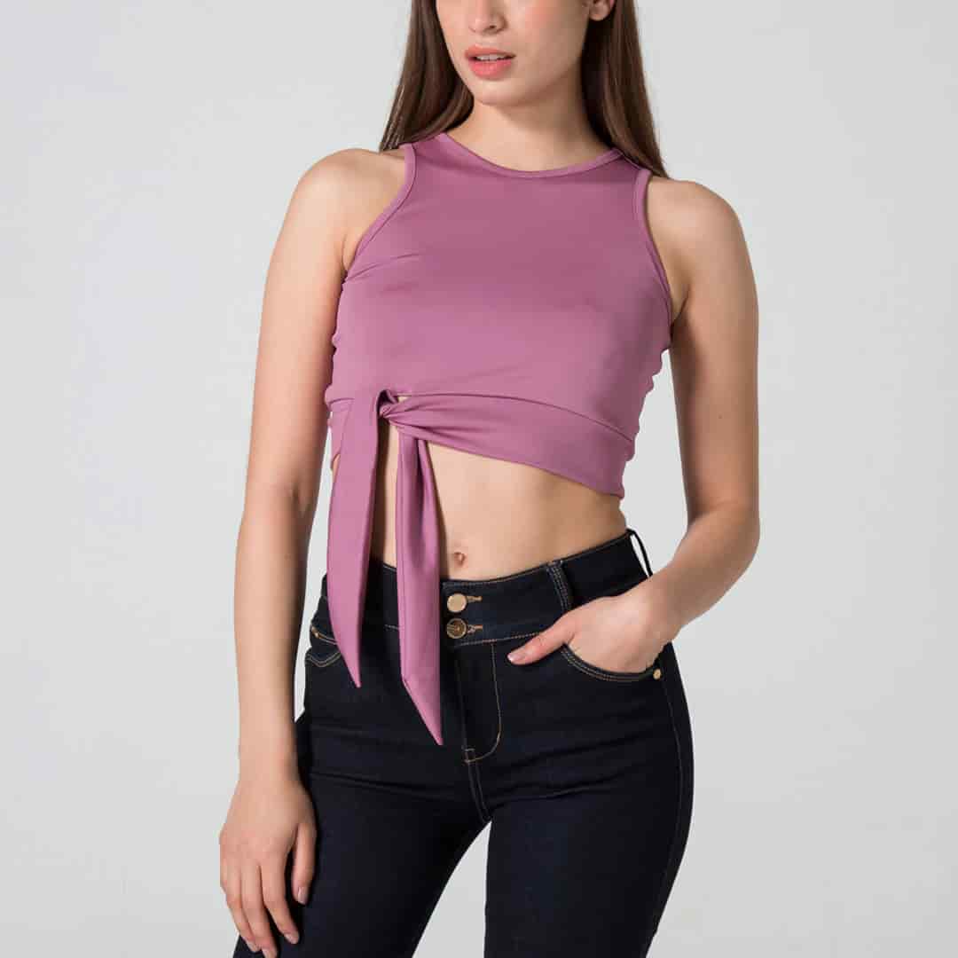 Blusa Crop Manga Sisa Slim Dalia - miniatura 8