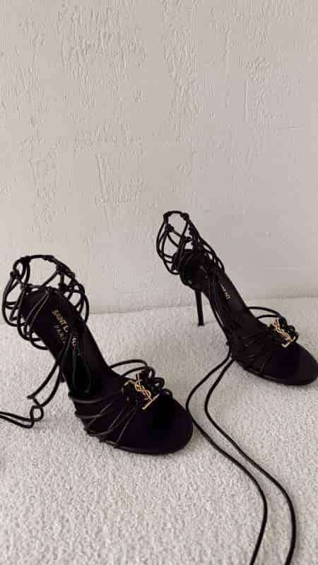 TACONES YSL MALLA NEGRO - miniatura 3